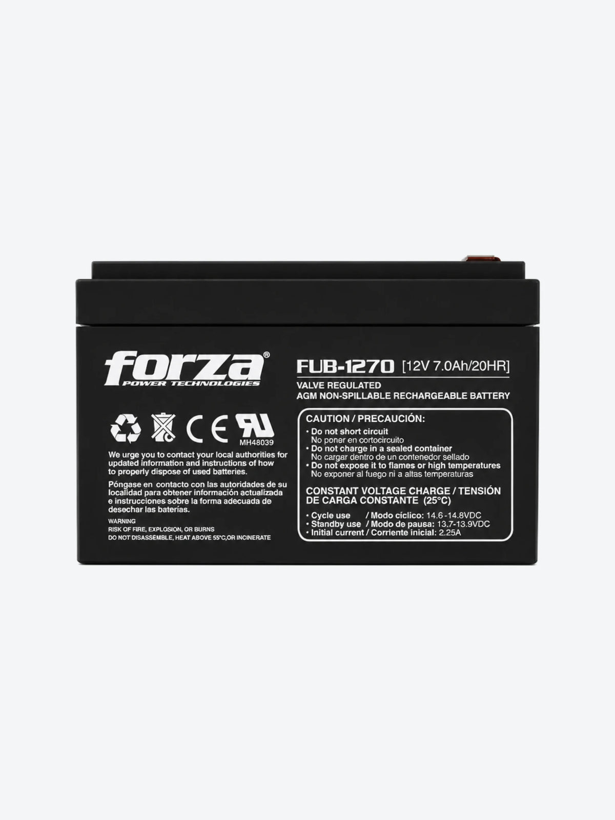 Forza FUB-1270 - Batería - 12V - 7 Ah-1