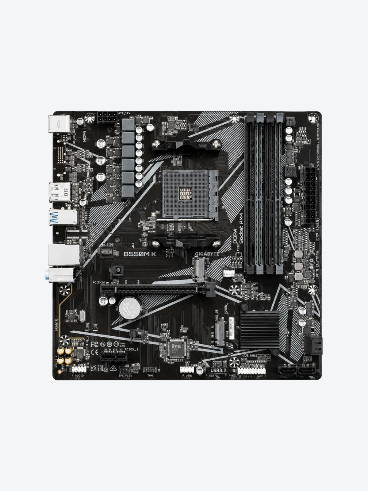 TARJETA MADRE GIGABYTE B550M K AM4 MICRO-ATX DDR4-1