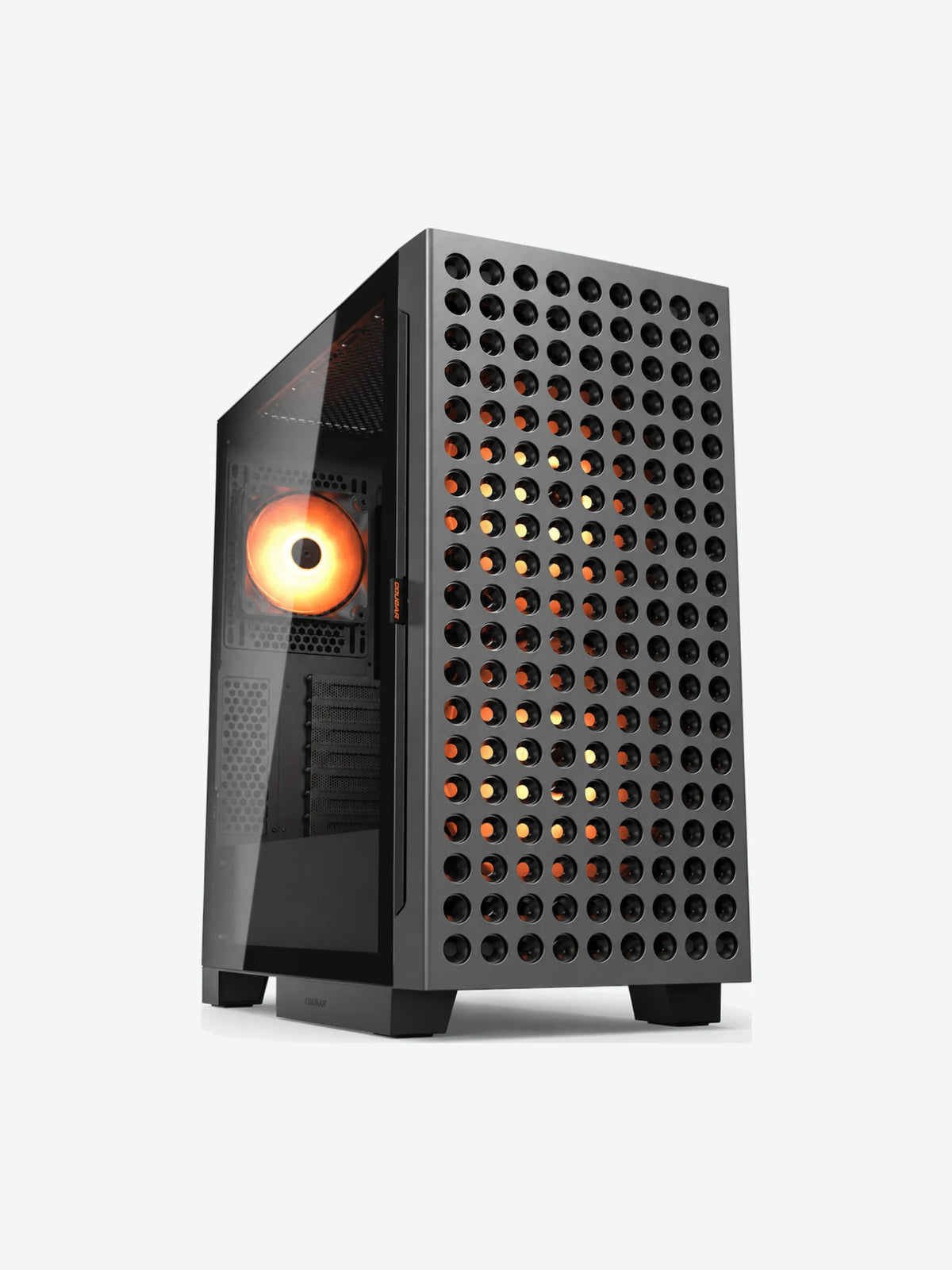 Case Gaming Cougar AirFace ECO RGB Media Torre ATX Negro (Sin Fuente)-1