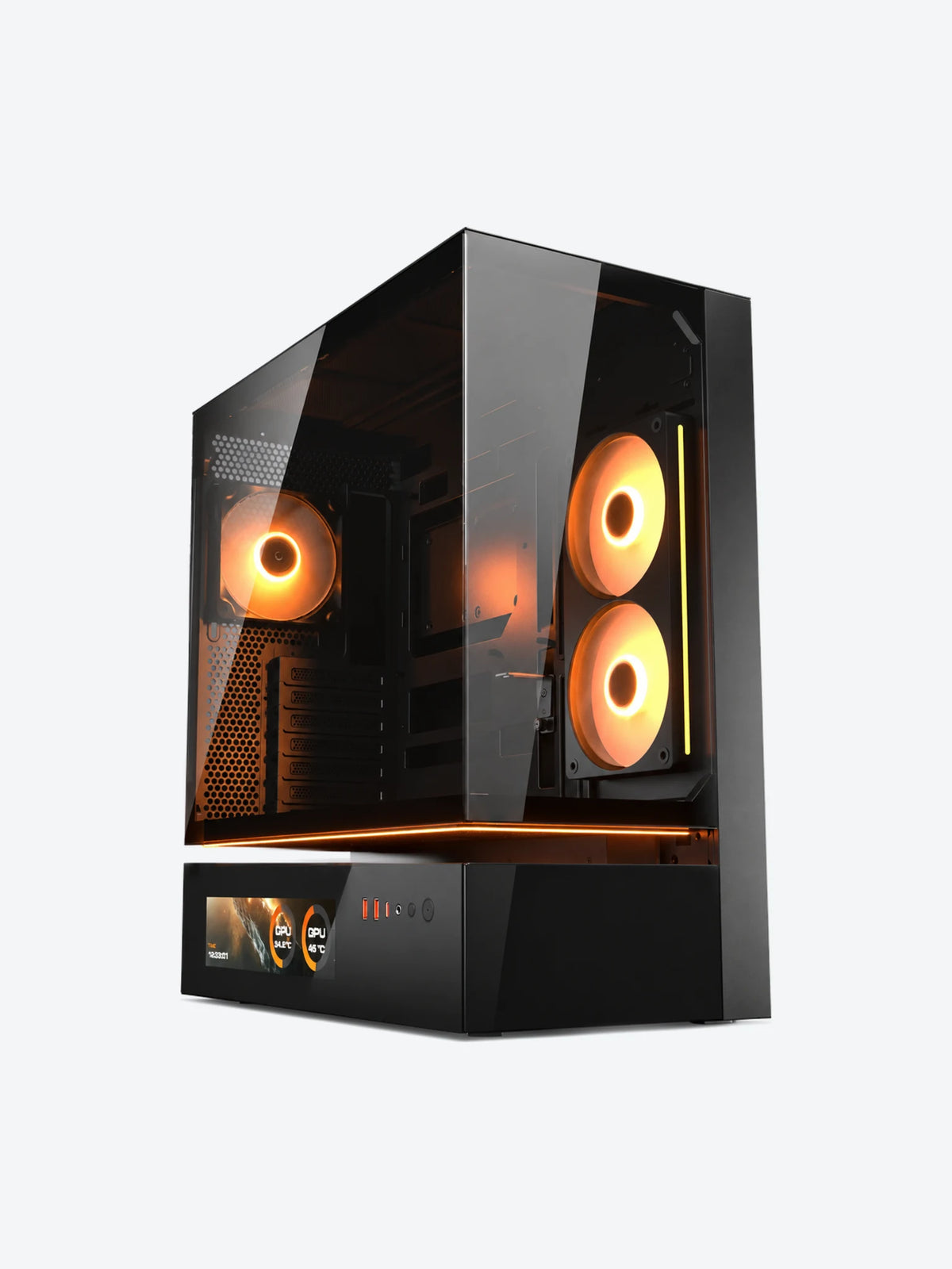 Case Gaming Cougar CFV235 Vision Media Torre ATX Negro (Sin Fuente)-1