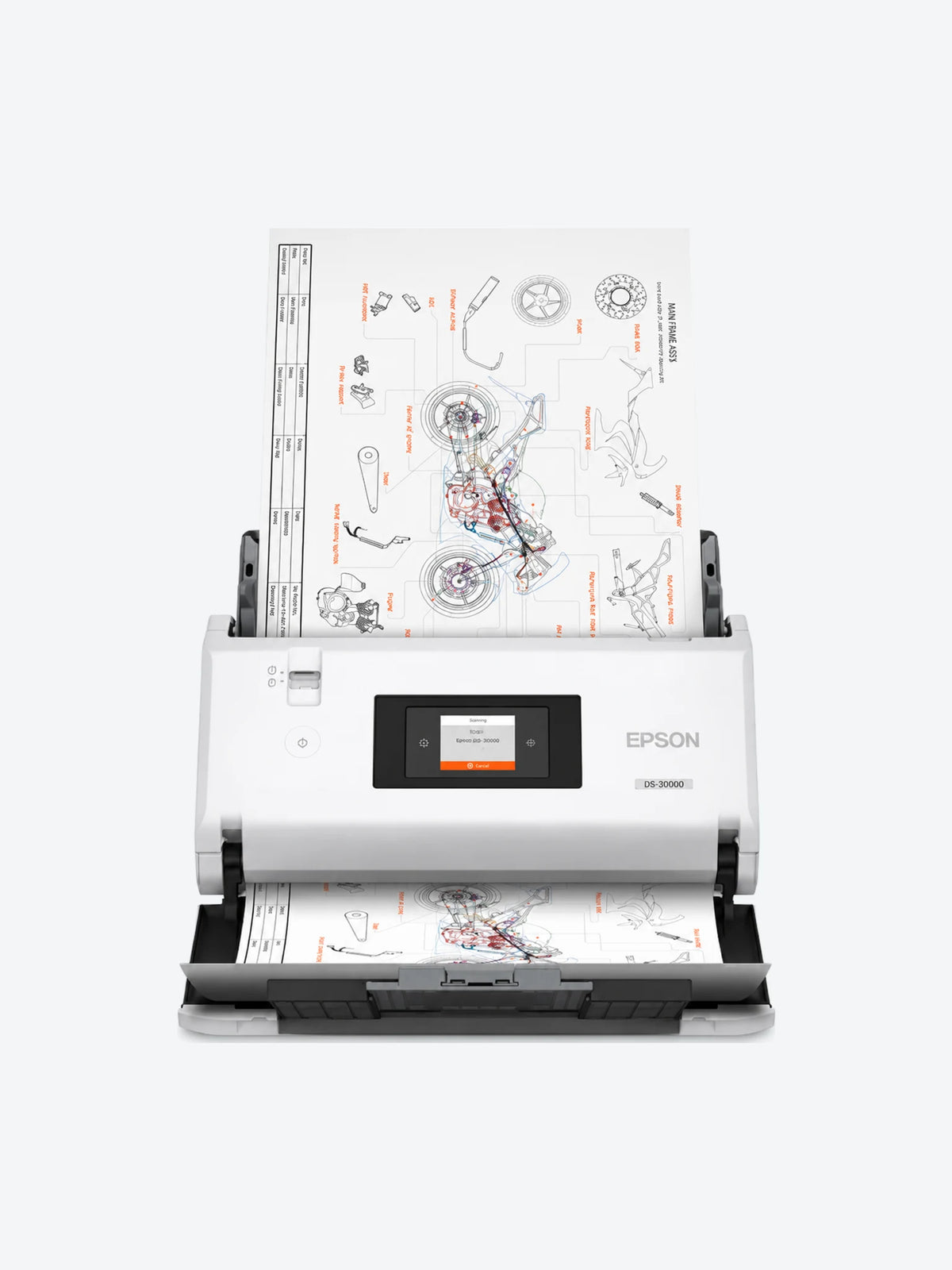 Escáner DS-30000 Vertical ADF A3 120 Hojas Dúplex/70ppm/140ipm/CT30,000