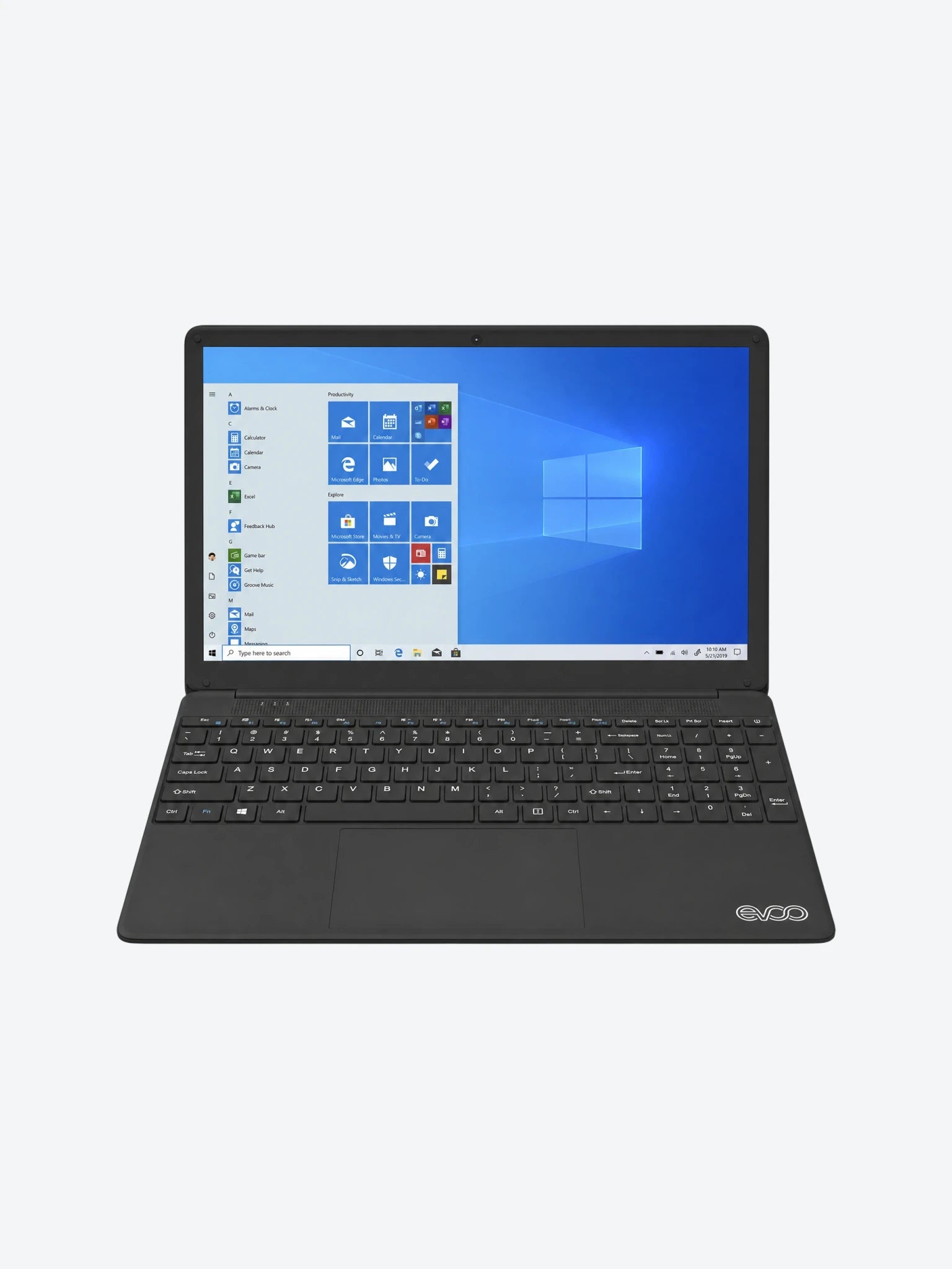 Laptop Evoo Core I7-6660U 2.4GHz 8GB RAM 256GB SSD 15.6FHD 1920x1080 Intel Iris Plus 540 Graphics Bluetooth W10 Color Negro Seminueva