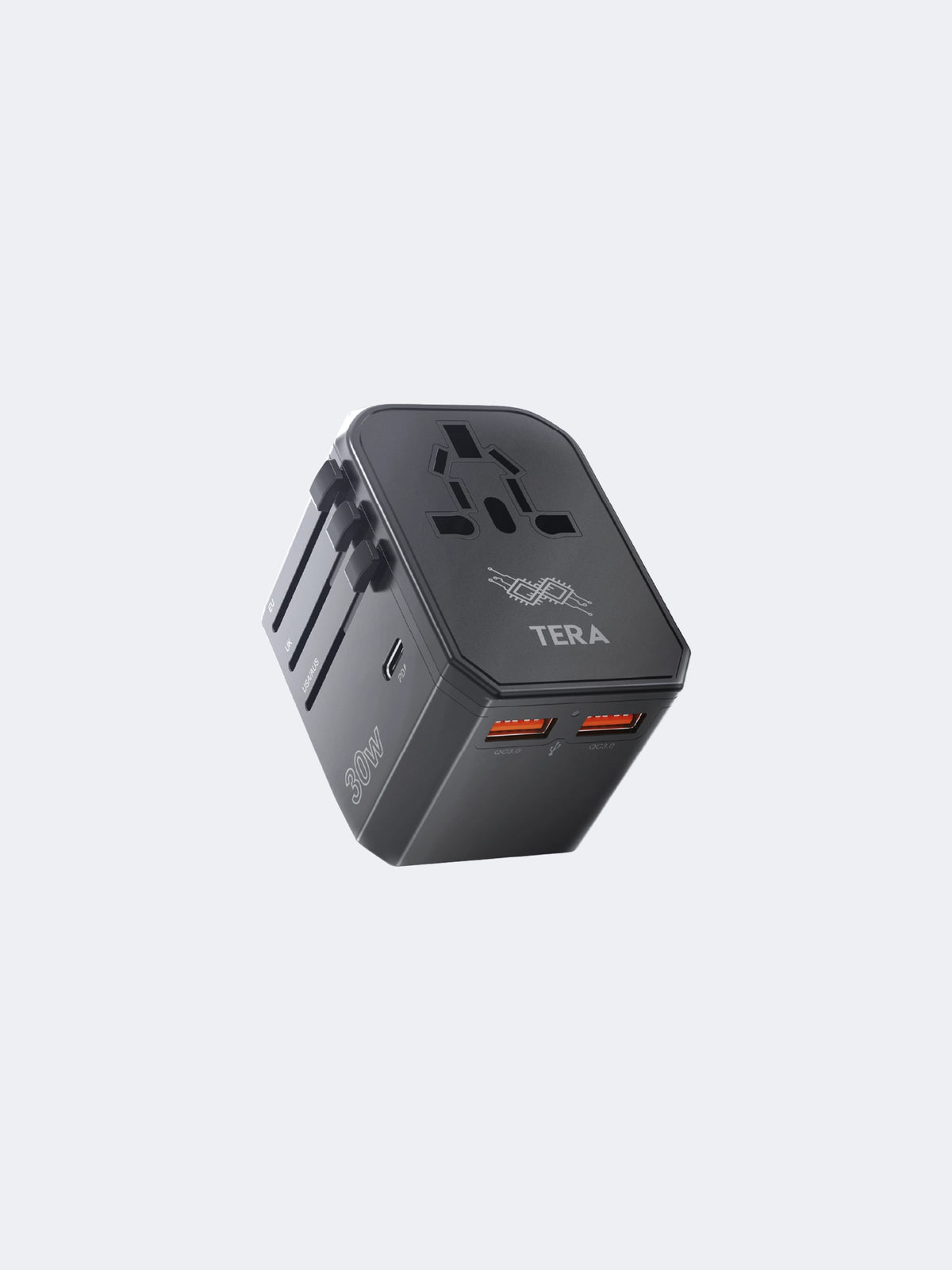 Tera Cargador TPD-30C2A-BK de Pared Universal PD30W Todo en Uno Color Negro-1