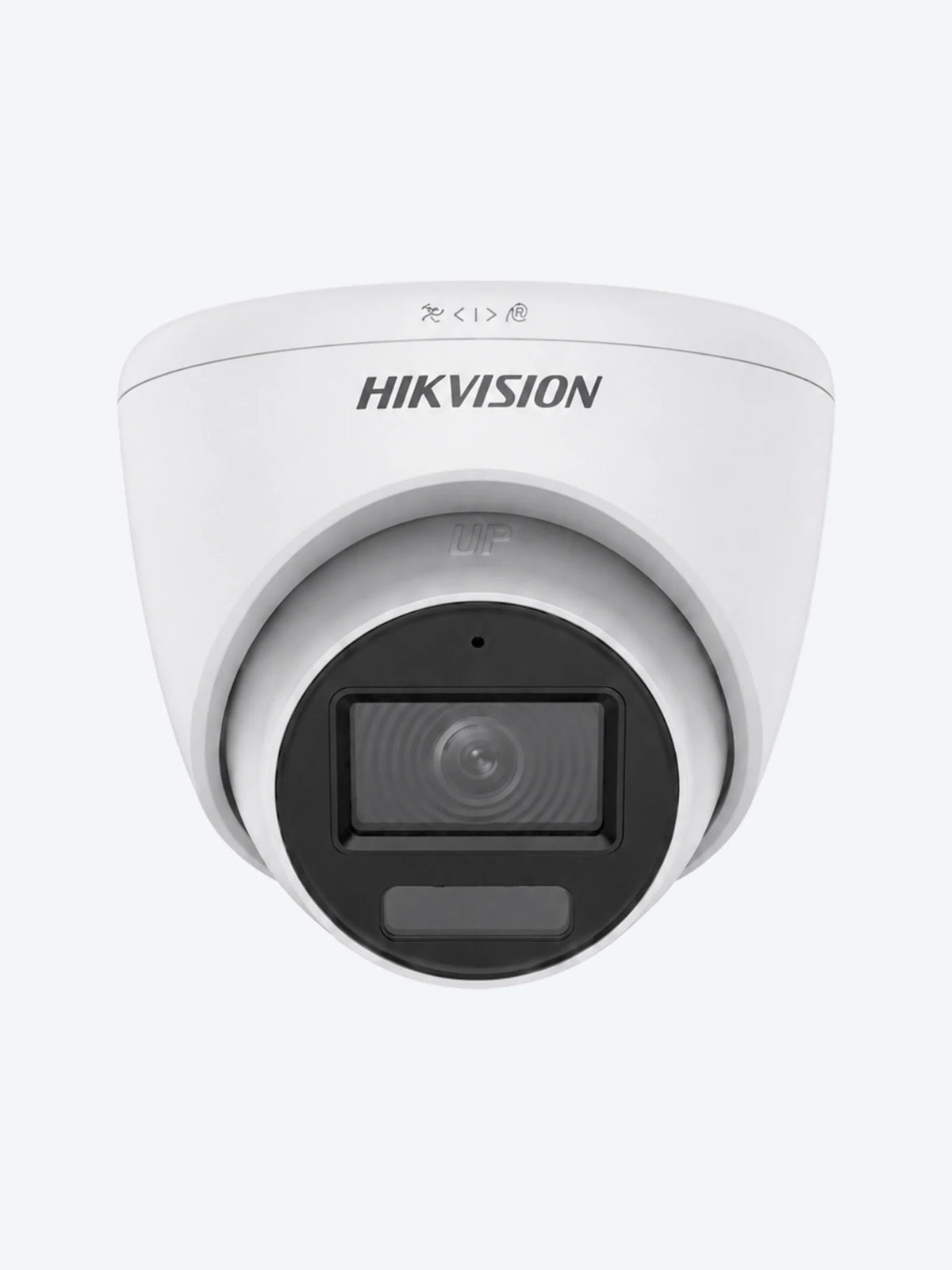Hikvision 2MP Smart Hybrid Light Audio Indoor Fixed Turret Camera - switchable signals (TVI/AHD/CVI/CVBS?Audio with audio over coaxial cable - built-in mic  - Metal - Outdoor - fixed focal 2.8mm - DWDR - 1920 × 1080 - IP67 - 30M IR - 20M White light-1
