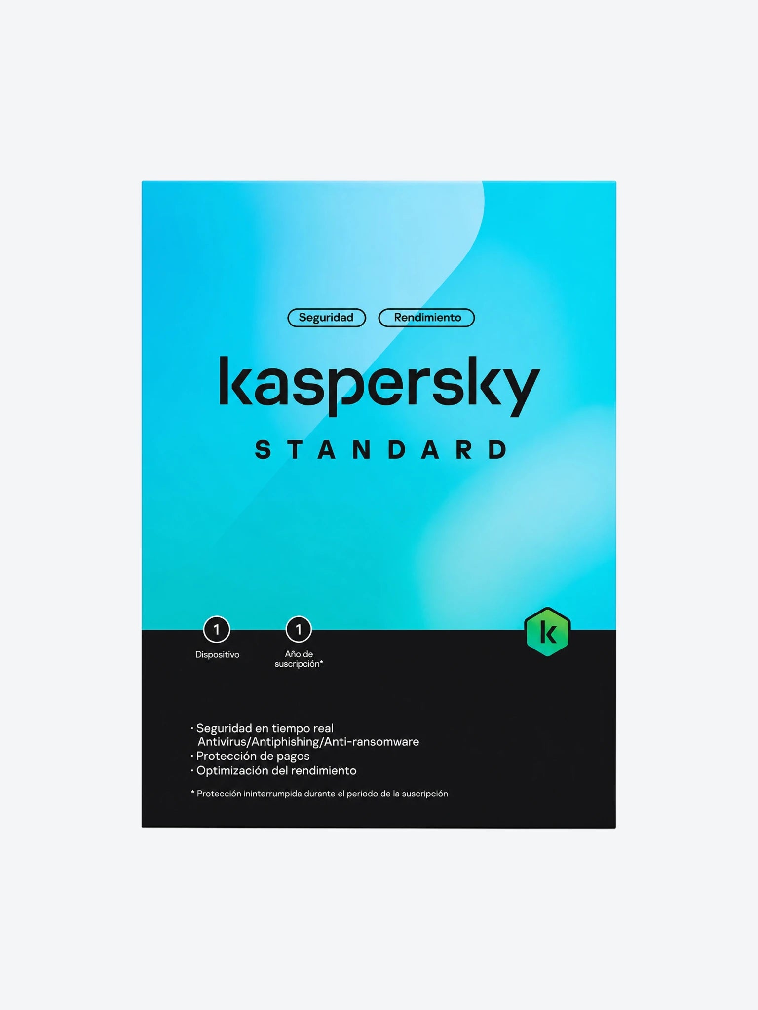 Licencia Antivirus Kaspersky Standard 1 Año 1 Dispositivo Fisica KL1041DDAFS-L