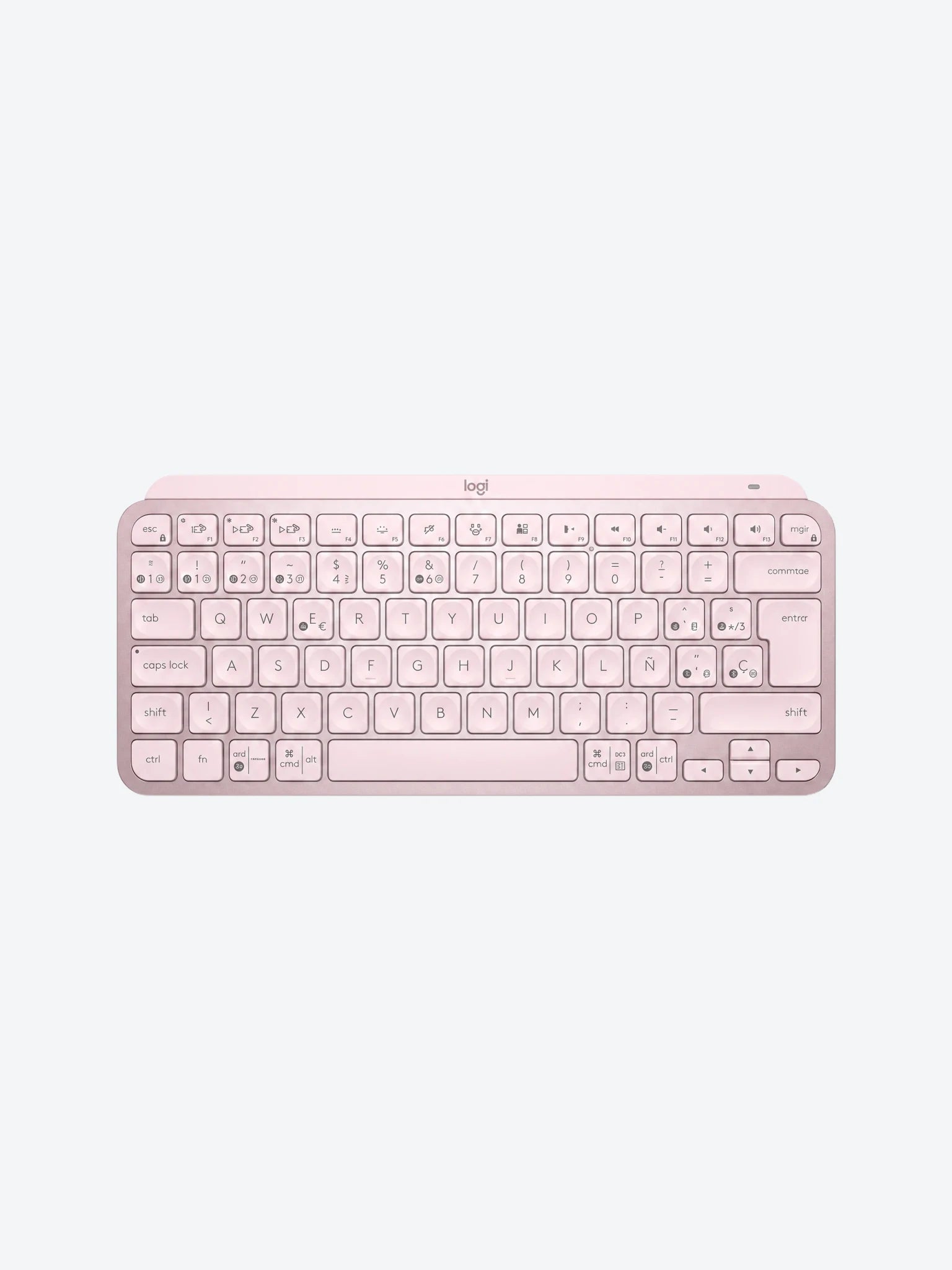 Teclado Logitech MX Keys Mini USB Bluetooth 5.0 Ergonomico Color Rosa