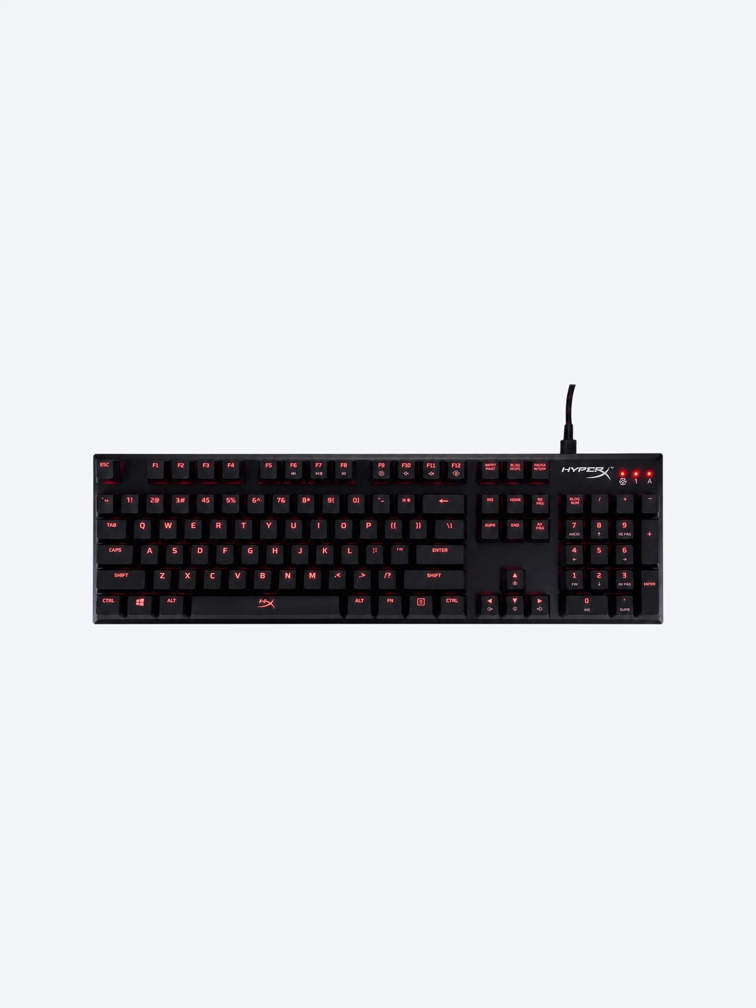 TECLADO GAMING MECANICO ALLOY FPS CHERRY MX AZUL ESPAÑOL HYPERX-1