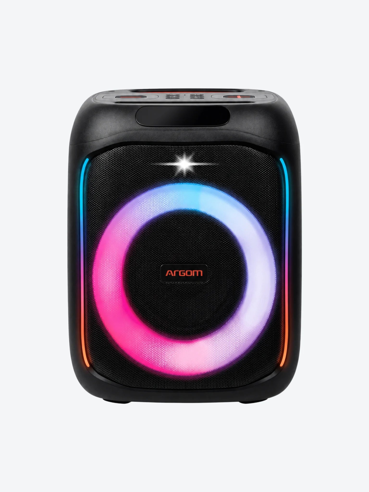 Bocina Argom ARG-SP-4050BK Rave BOX 65- Alta Voz BT con 7 Modos de Luces Led 60W RMS Color Negro-1