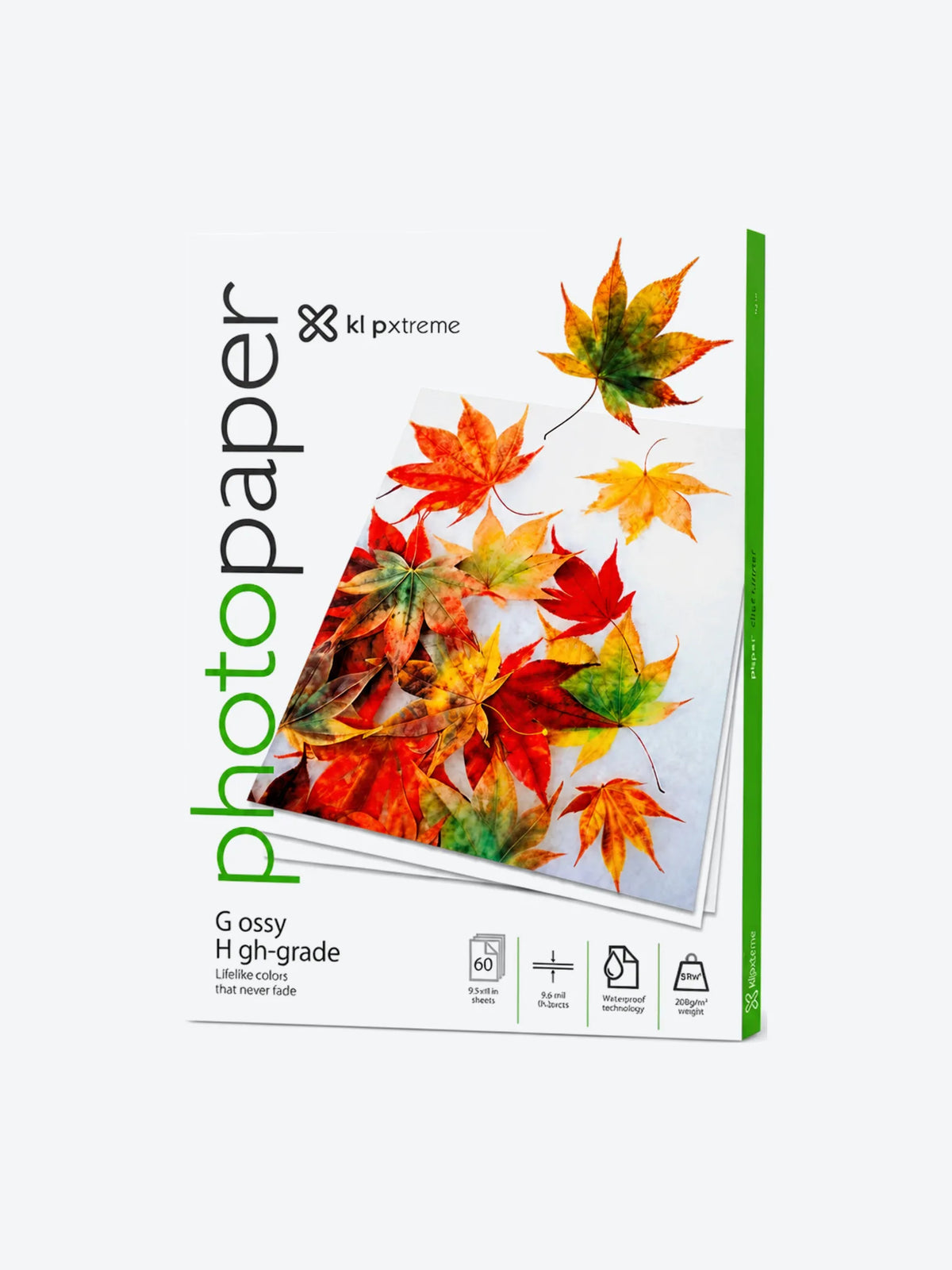 Klip Xtreme KPG-120 - Brillante - ANSI A (Letter) (216 x 279 mm) - 200 g/m² - 20 hoja(s) papel fotográfico brillante-1