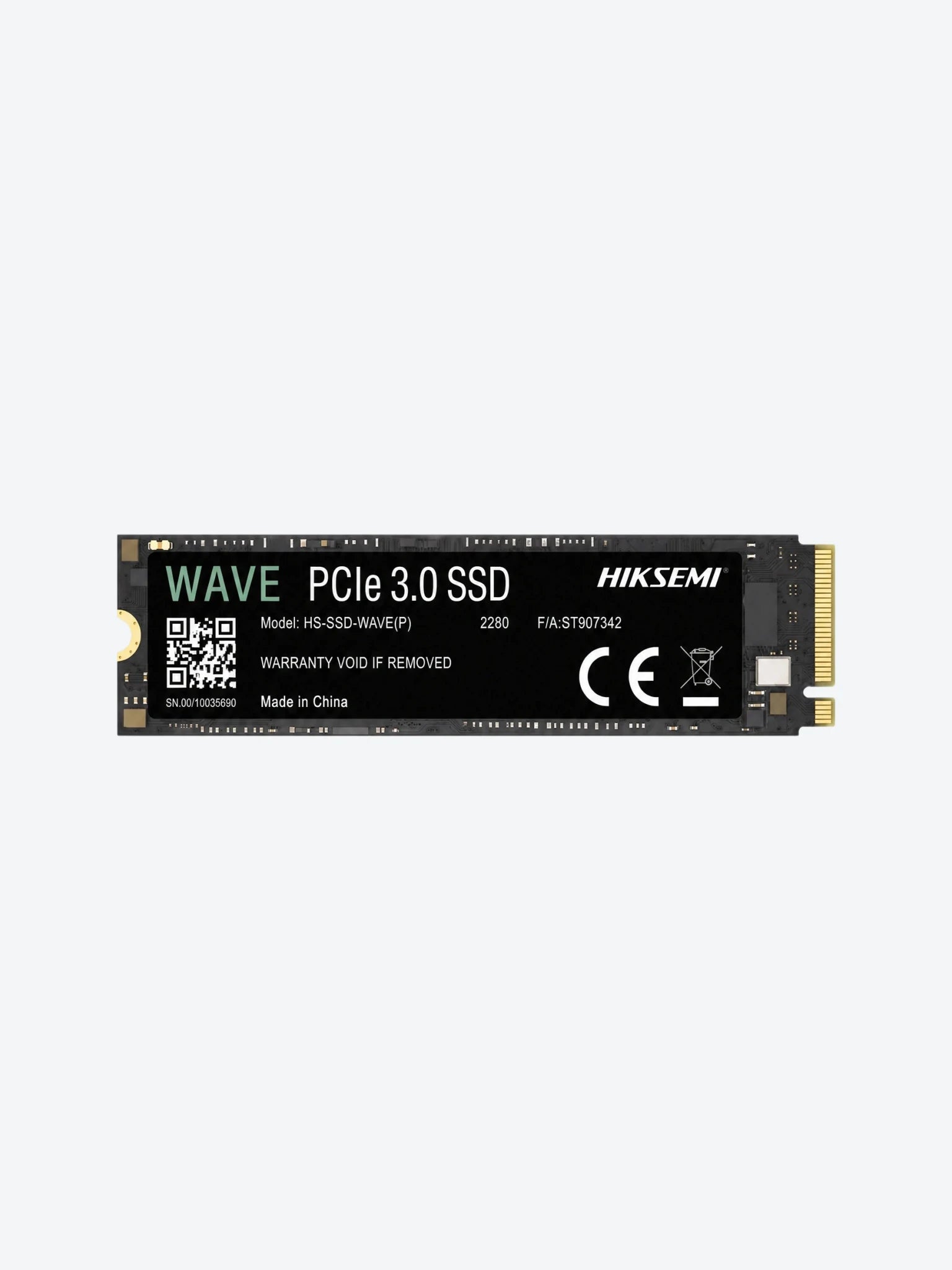 Disco Solido Interno Hiksemi HS-SSD-WAVE(P)512G  512G M.2 2280 PCIE GEN3 X4 2500MB/S / 1025MB/S Color Negro-1