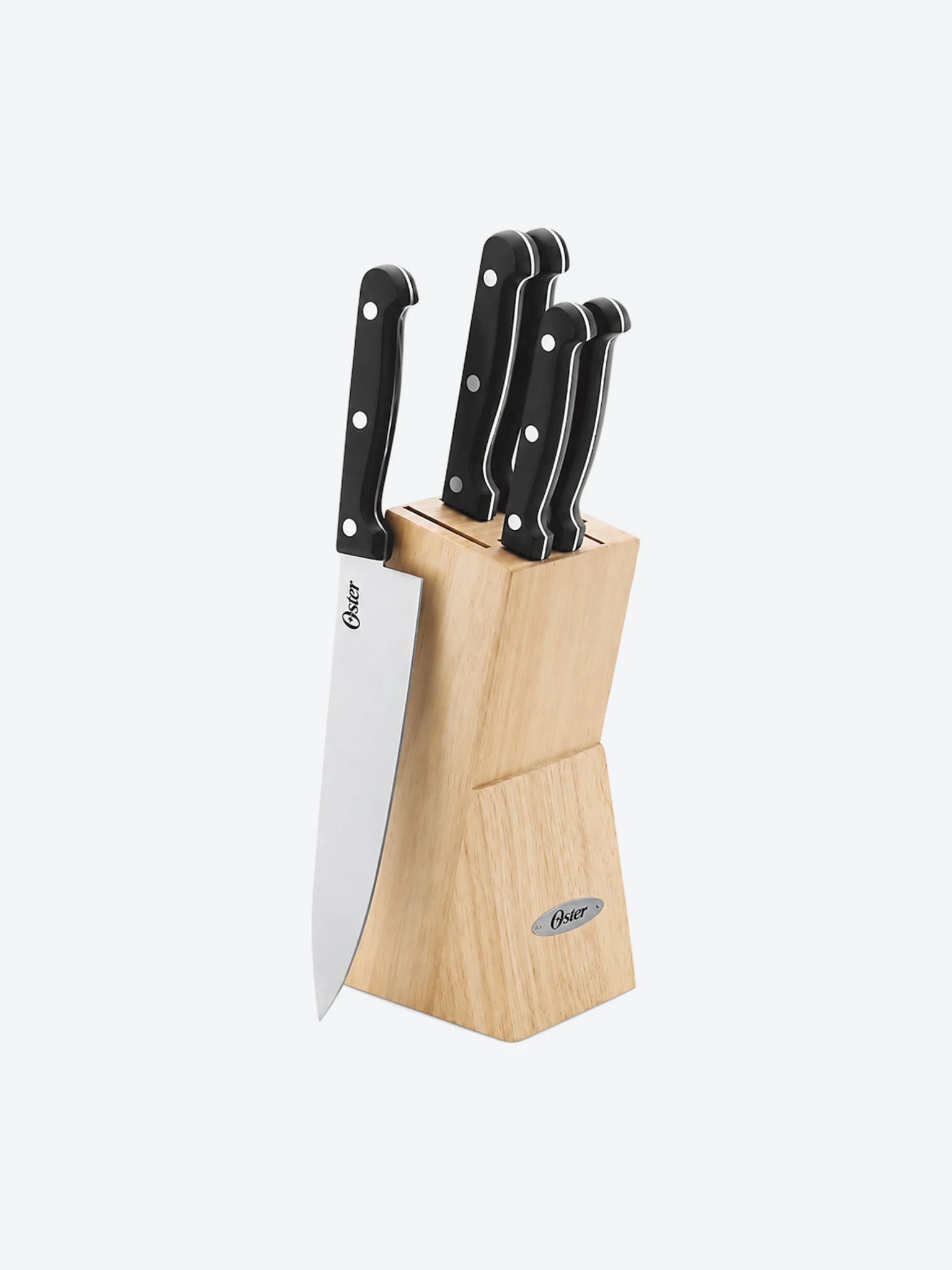 SET CUCHILLOS OSTER 6PZS. BASE MADERA-1