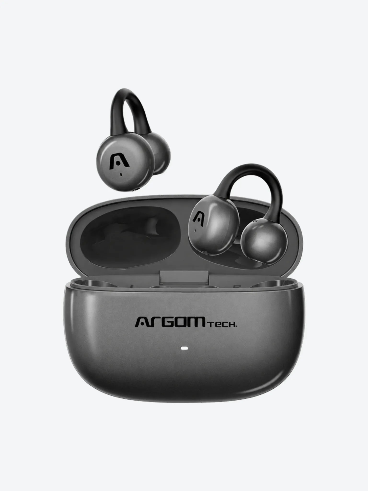 ARGOM SKEIPODS E40 GRIS PLOMO - AUDIFONOS BT, ENC CON IA, OPEN EAR, 19+6H-1