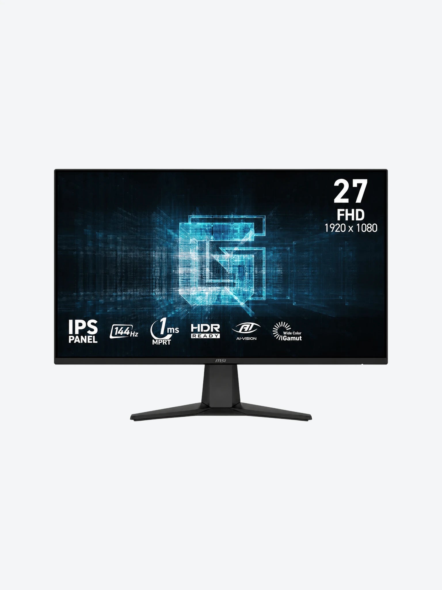 Monitor Gaming MSI G275L E14 27" 9S6-3CF31M-005 Plano 1920x1080 144HZ IPS HDMI 2.0  Color Negro