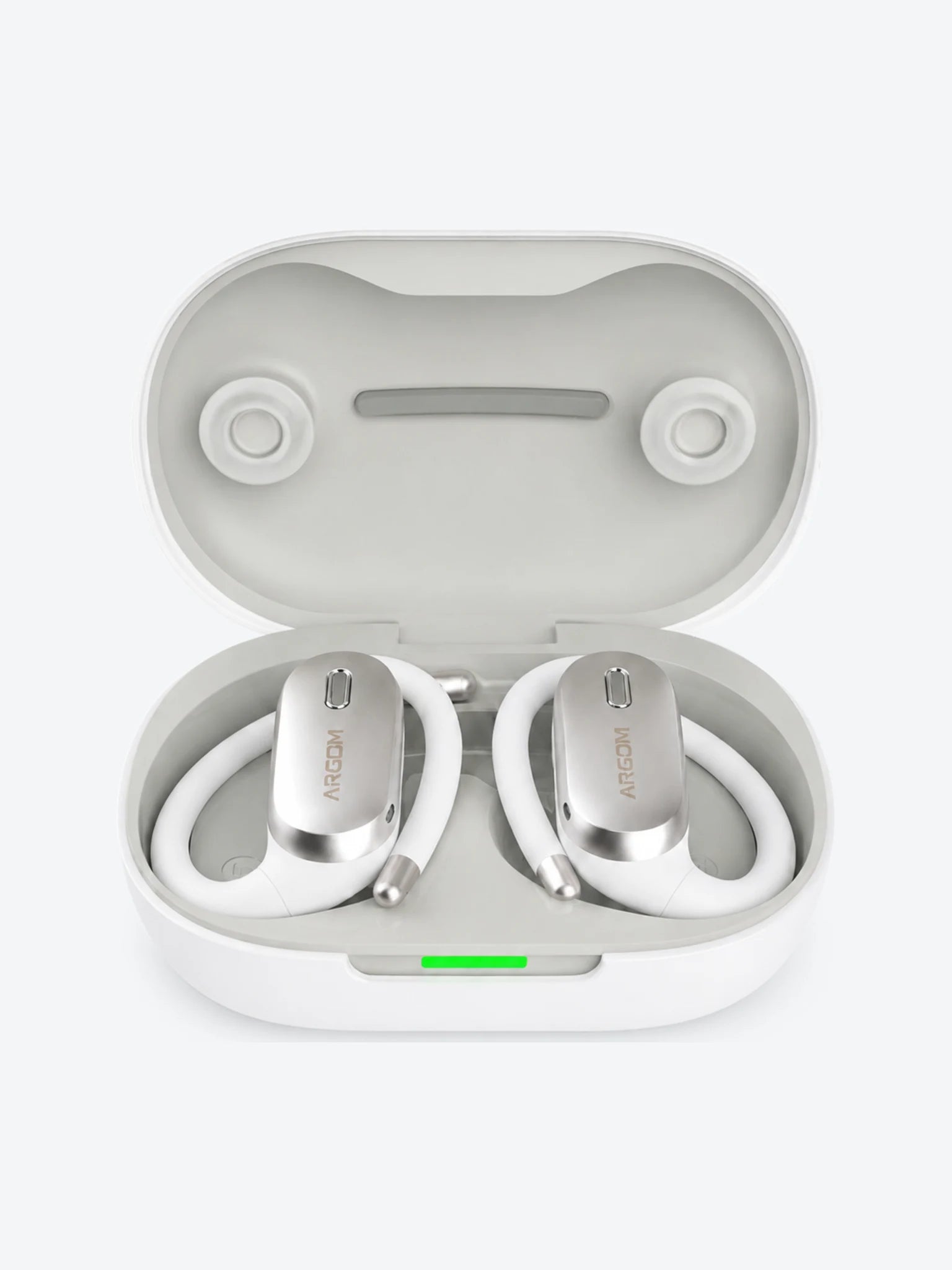 ARGOM SKEIPODS E90 - AUDIFONOS CON IA ENC, DISEÑO OPEN-EAR COLOR BLANCO
