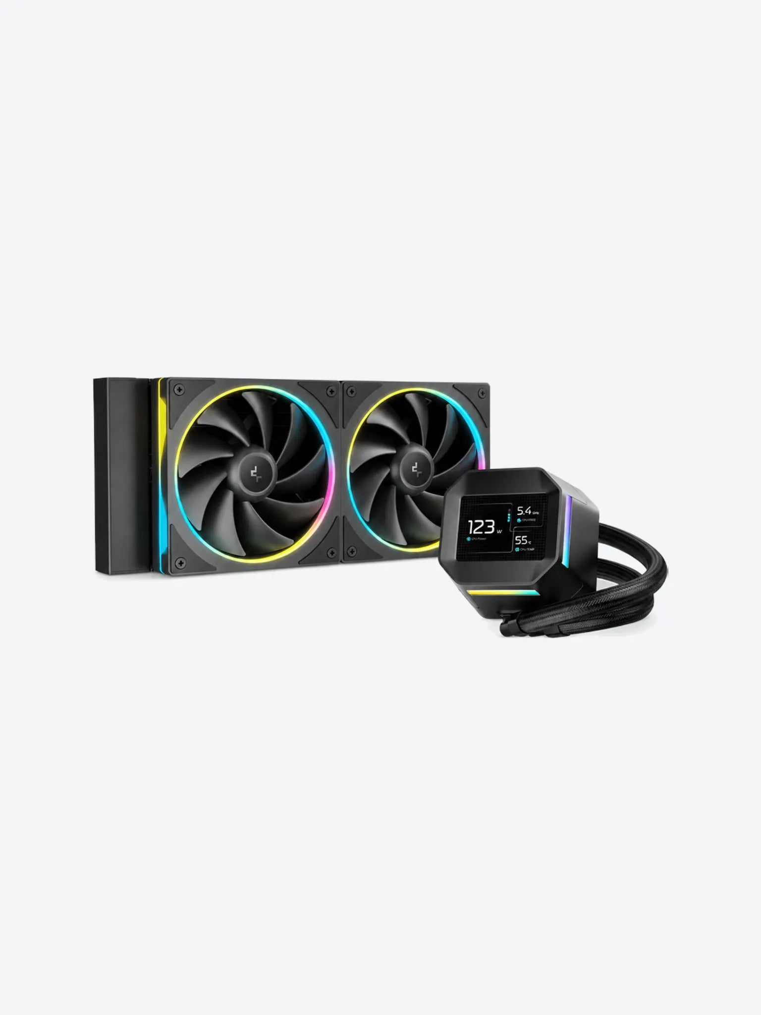 ENFRIAMIENTO LIQUIDO RGB DEEPCOOL LM240 AIO 240MM LGA1851/AM5 R-LM240-BKDMMC-1 NEGRO