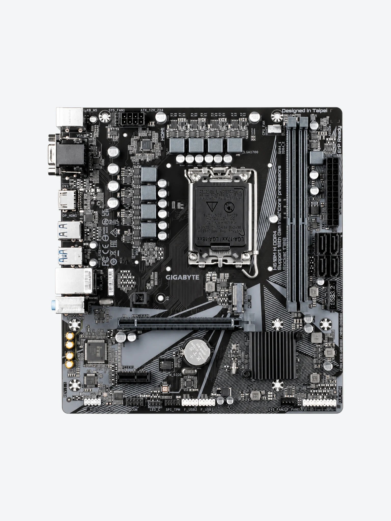 Tarjeta Madre Gigabyte H610M H DDR4 LGA1700-1