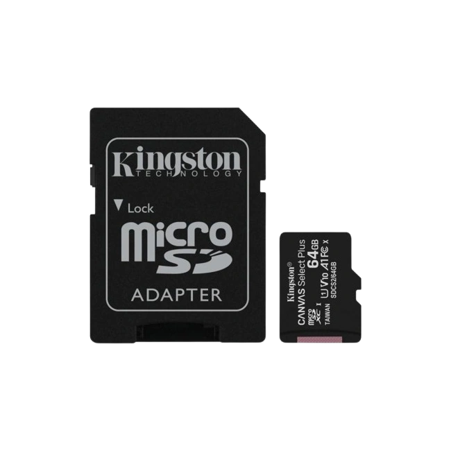 TARJETA MICROSD KINGSTON MICSDXC SDCS2/64GB CANVAS SELECT PLUS 64GB 100R A1 C10-1