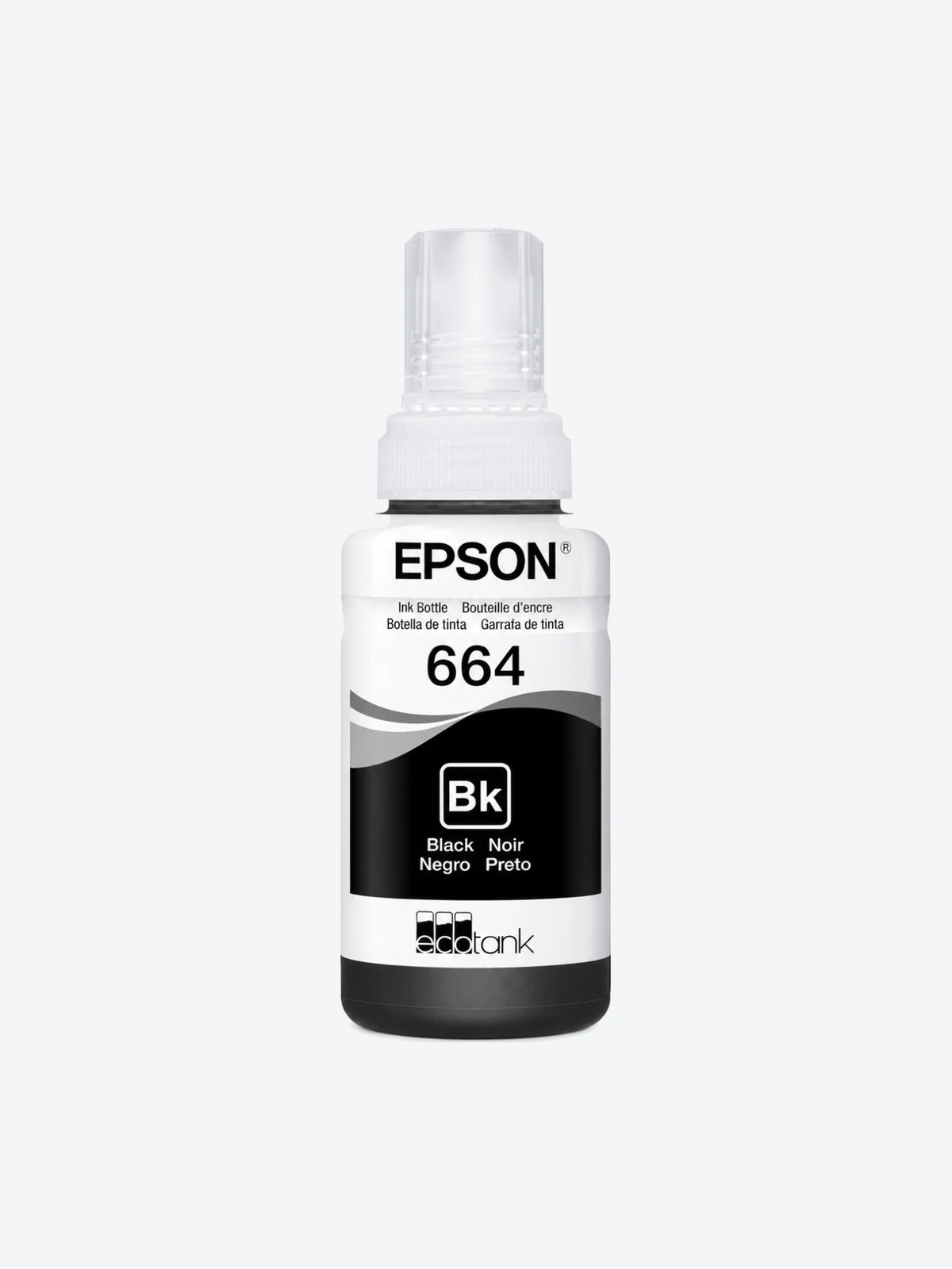 Epson T664 - 70 ml - negro - recarga de tinta - para Epson L110, L200, L310, L380, L395, L495, L575, L606, L655, L656, L1300, L1455-1