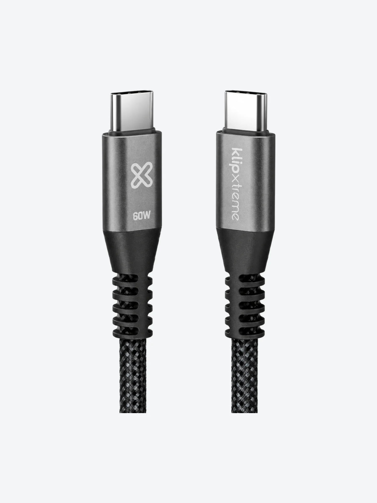 Klip Xtreme - USB cable - 24 pin USB-C - 1.8 m - Black - 60W Braided Fast charging