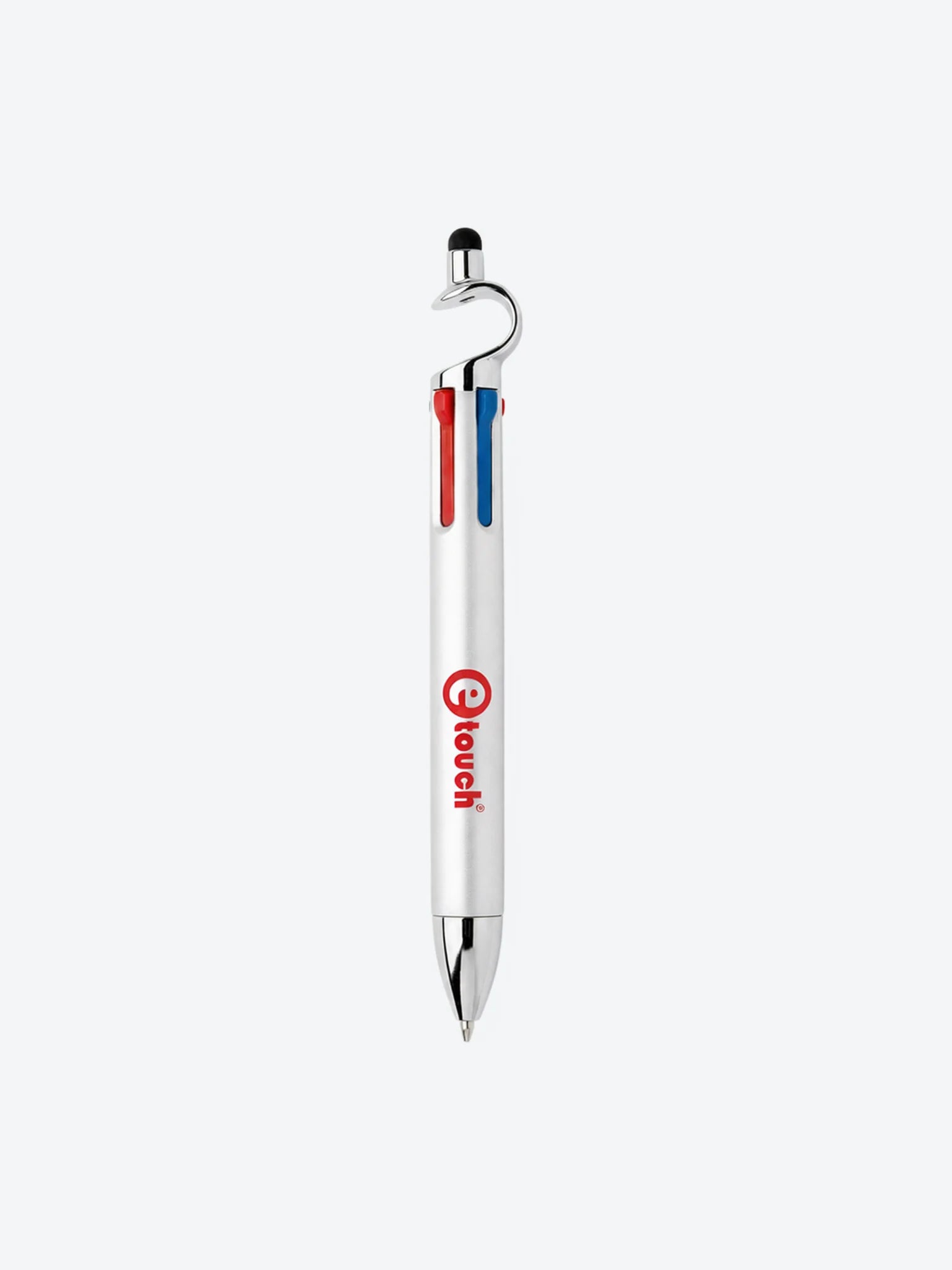 Boligrafo Promocional Etouch Multicolores con Logo Rojo-1