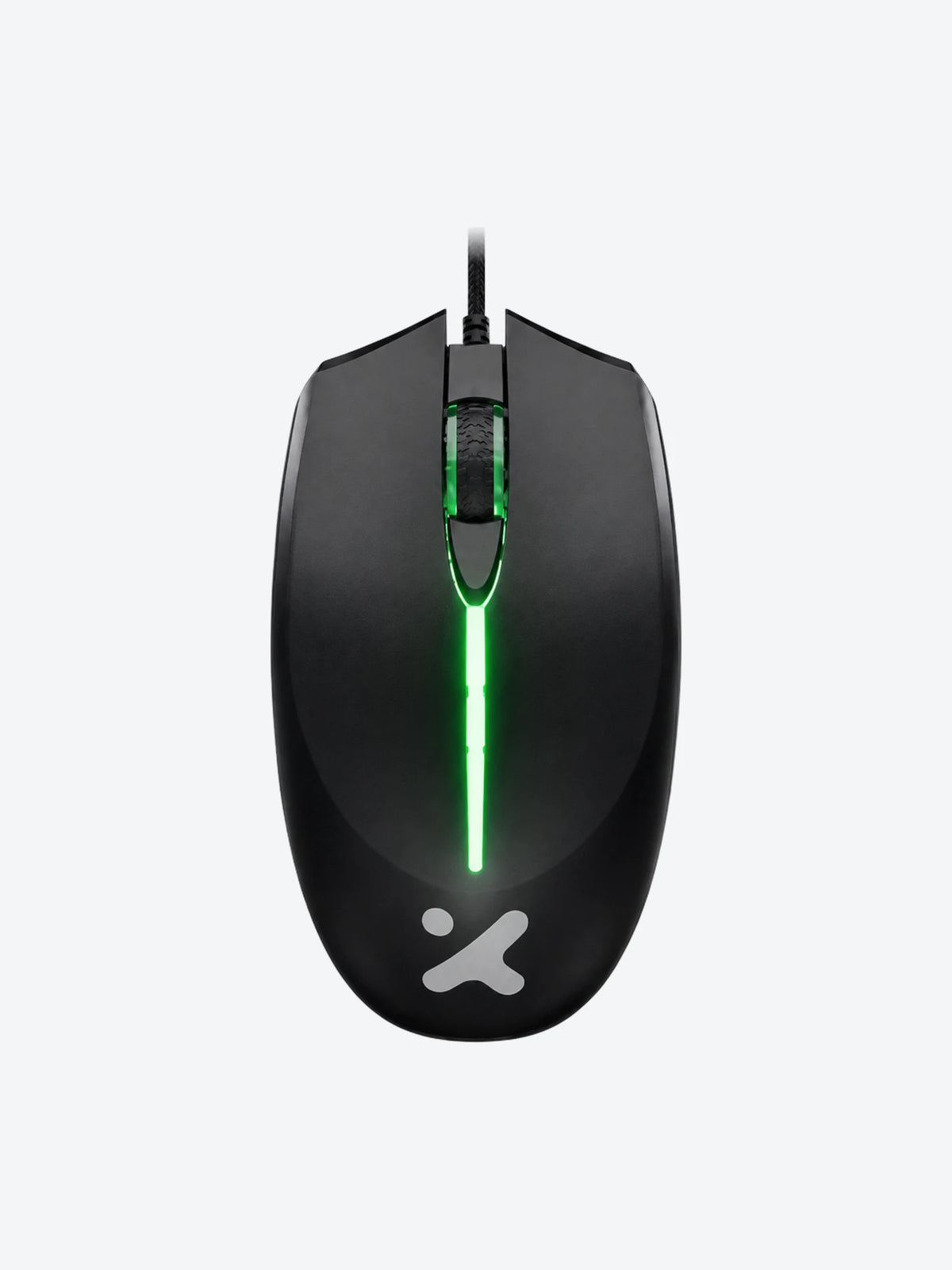 Xtech - XTM-218 - Mouse - USB - Wired - Black - 4 buttons with Light 2400 dpi-1