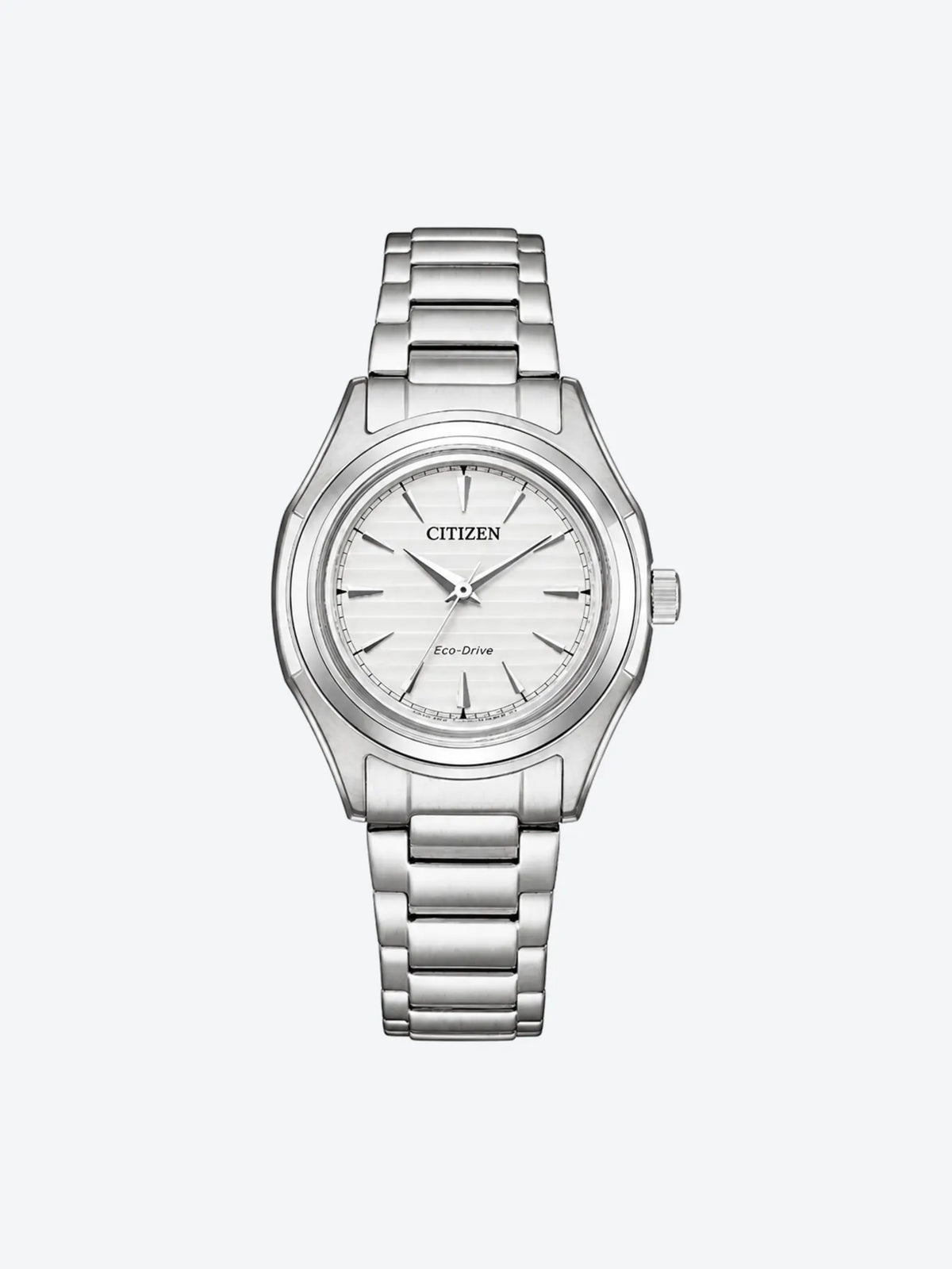 Reloj de Pulsera Anlogo de Dama esfera blanca con Caja y Banda de Acero Inoxidable Plateado.-1