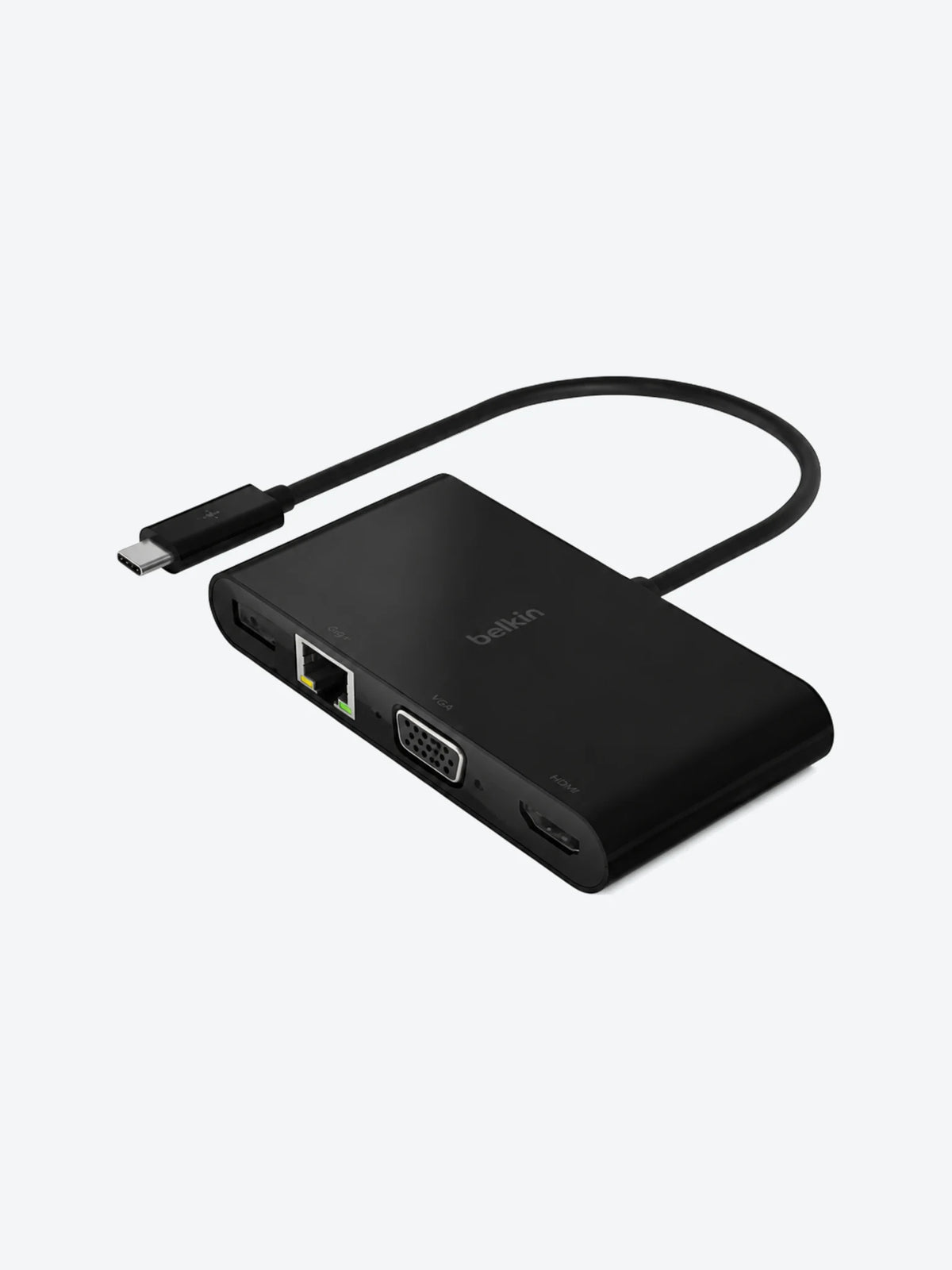 Belkin - Adaptador de carga y multimedia - USB-C - VGA, HDMI - 1GbE-1