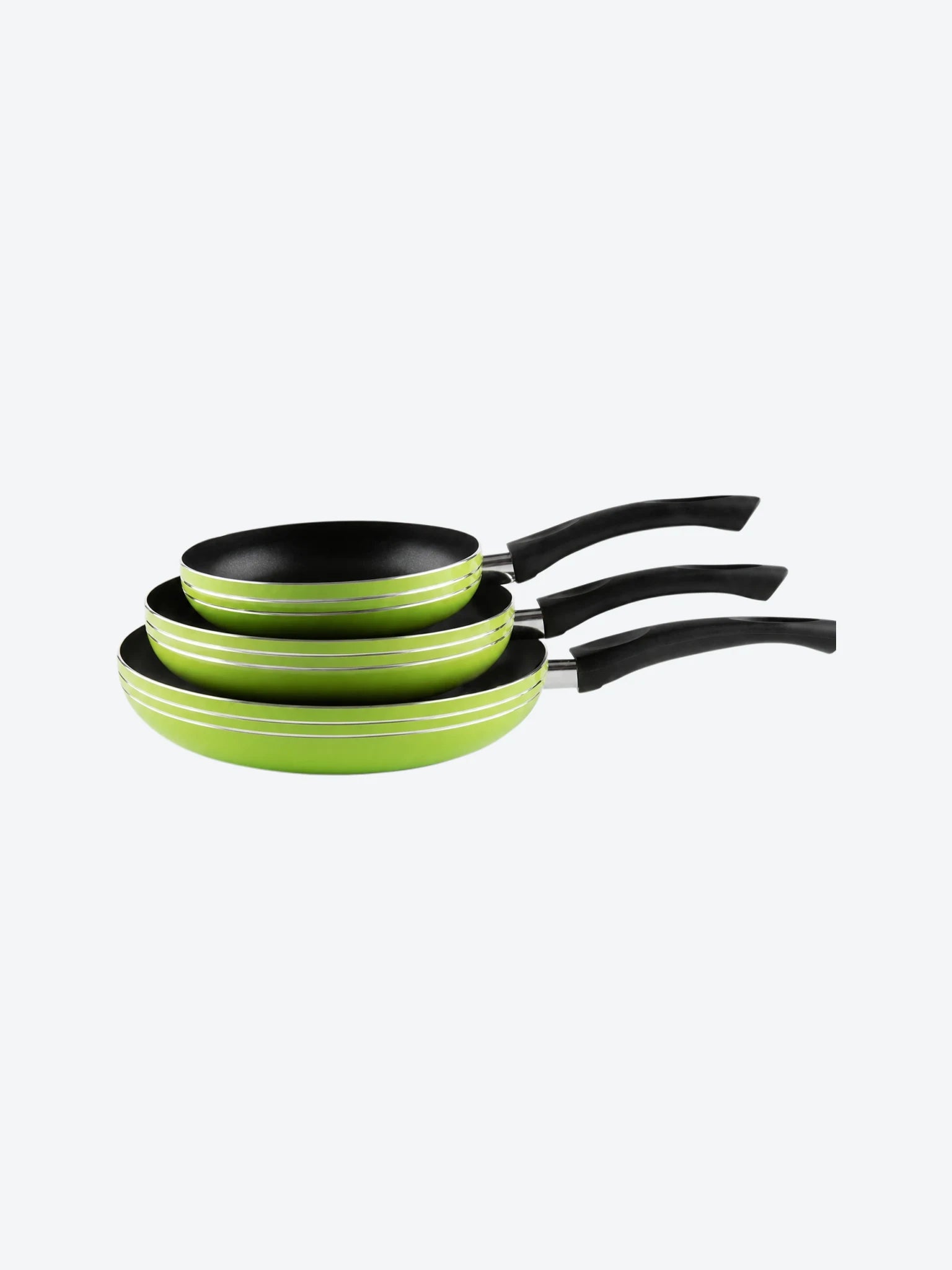 Juego de Sartenes Picca Turin PI003SSTV 18 - 22 - 26 Cms Dyflon Color Verde-1