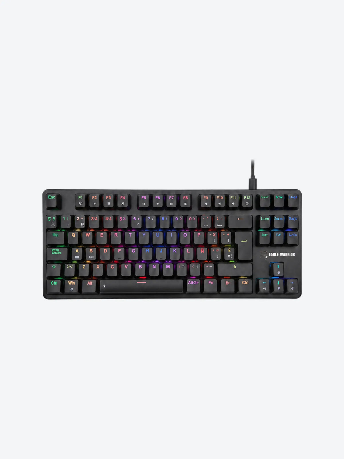 TECLADO GAMING RGB EAGLE WARRIOR KGY282U0003C TKL MECÁNICO ALÁMBRICO USB  ESPAÑOL-1