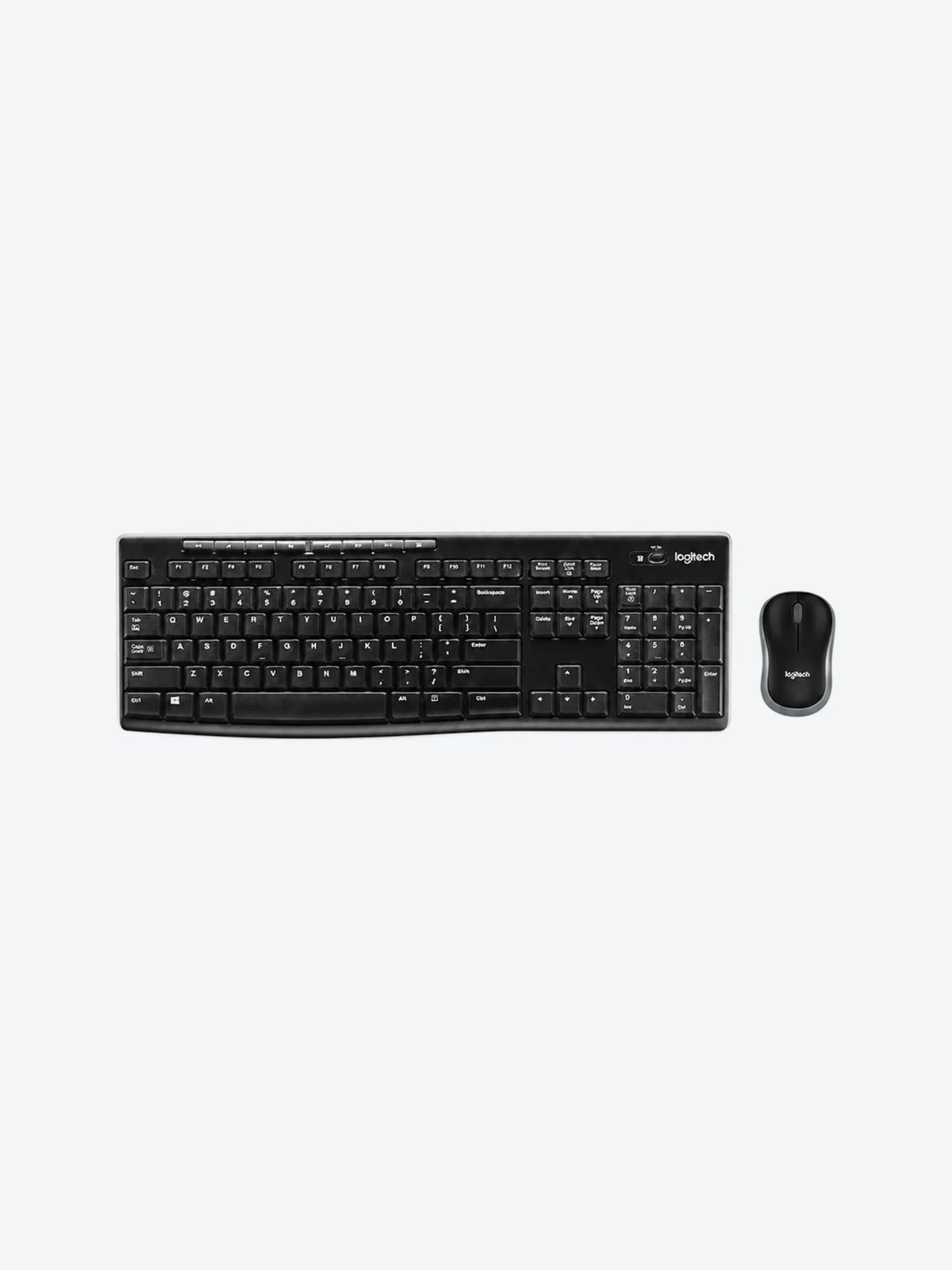 Logitech MK270 Wireless Combo - Juego de teclado y ratón - inalámbrico - 2.4 GHz - inglés - negro