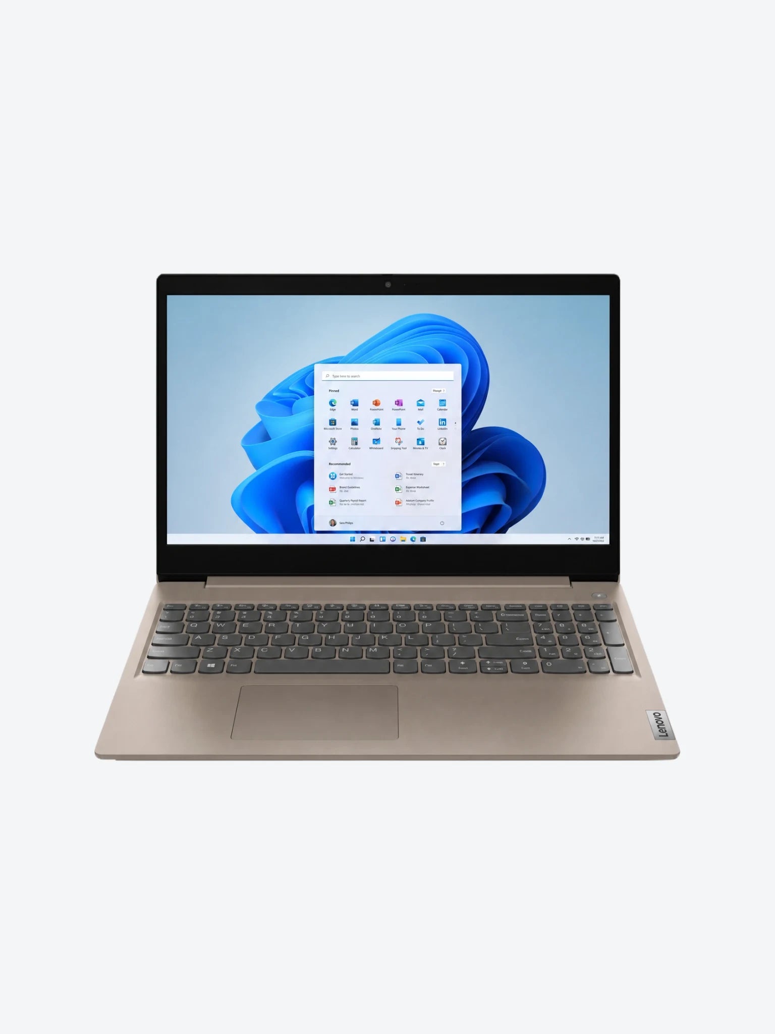 Laptop Lenovo 3 15ITL05 Core I3-1115G4 128GB SSD 4GB RAM 15.6" 1920x1080 WIN11 S Color Almendra Seminueva-1