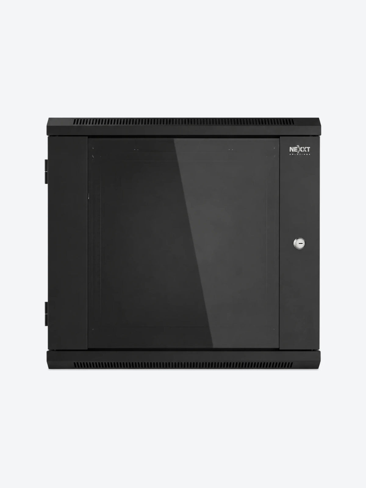 wall mount enclosure spcc steel / tempered glass black / ral 9005 12u 600x450 | Nexxt Solutions Infrastructure