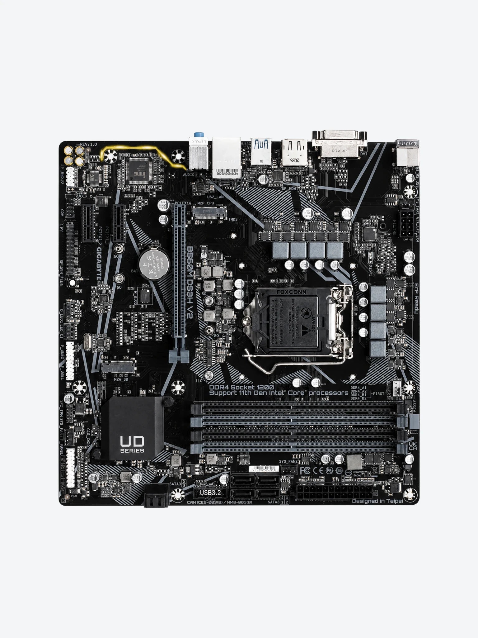 Tarjeta Madre Gigabyte B560M DS3H V2 Intel-1
