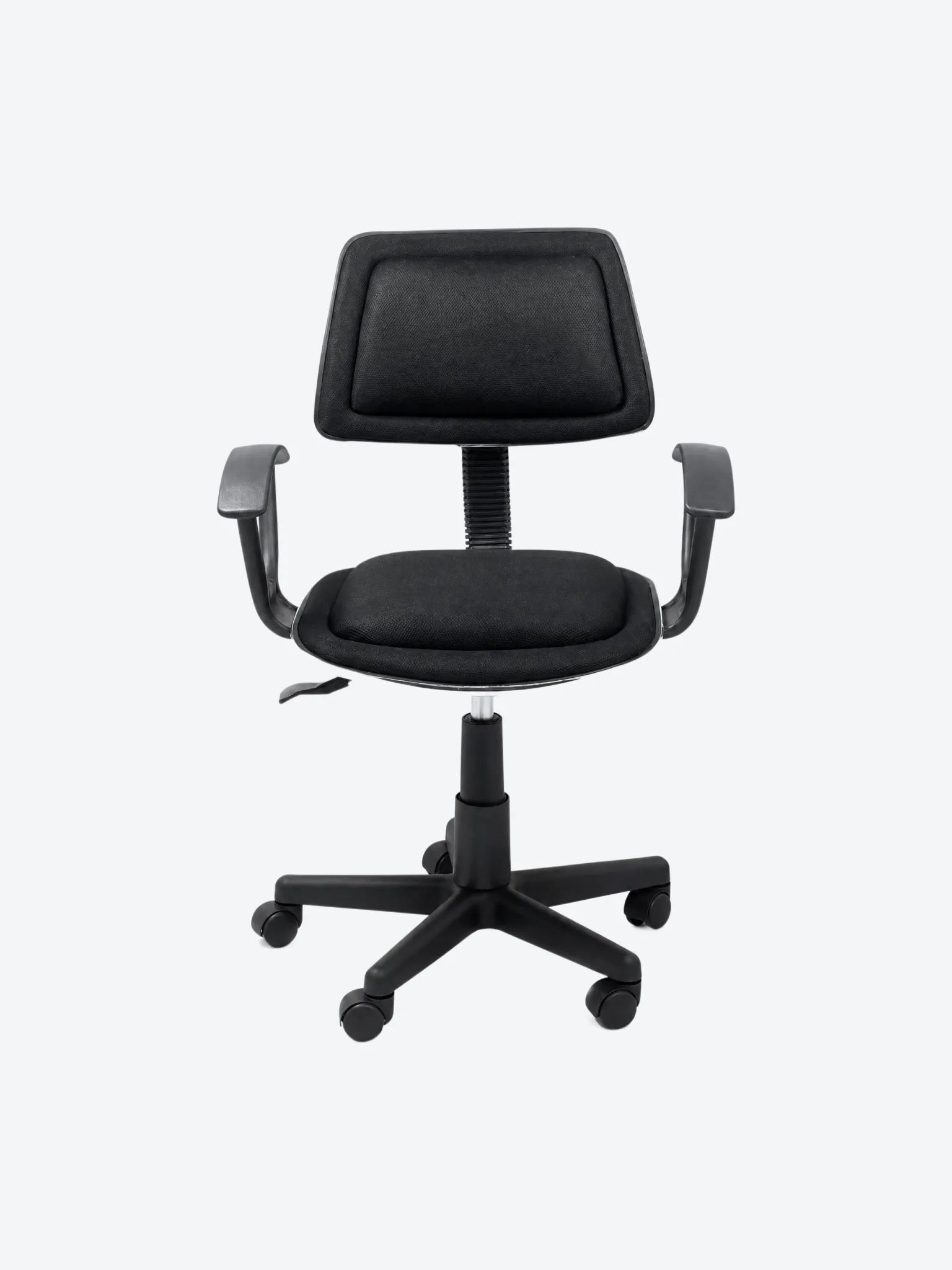 Silla Xtexh Secretarial Roma con ReposaBrazos Color Negro-1