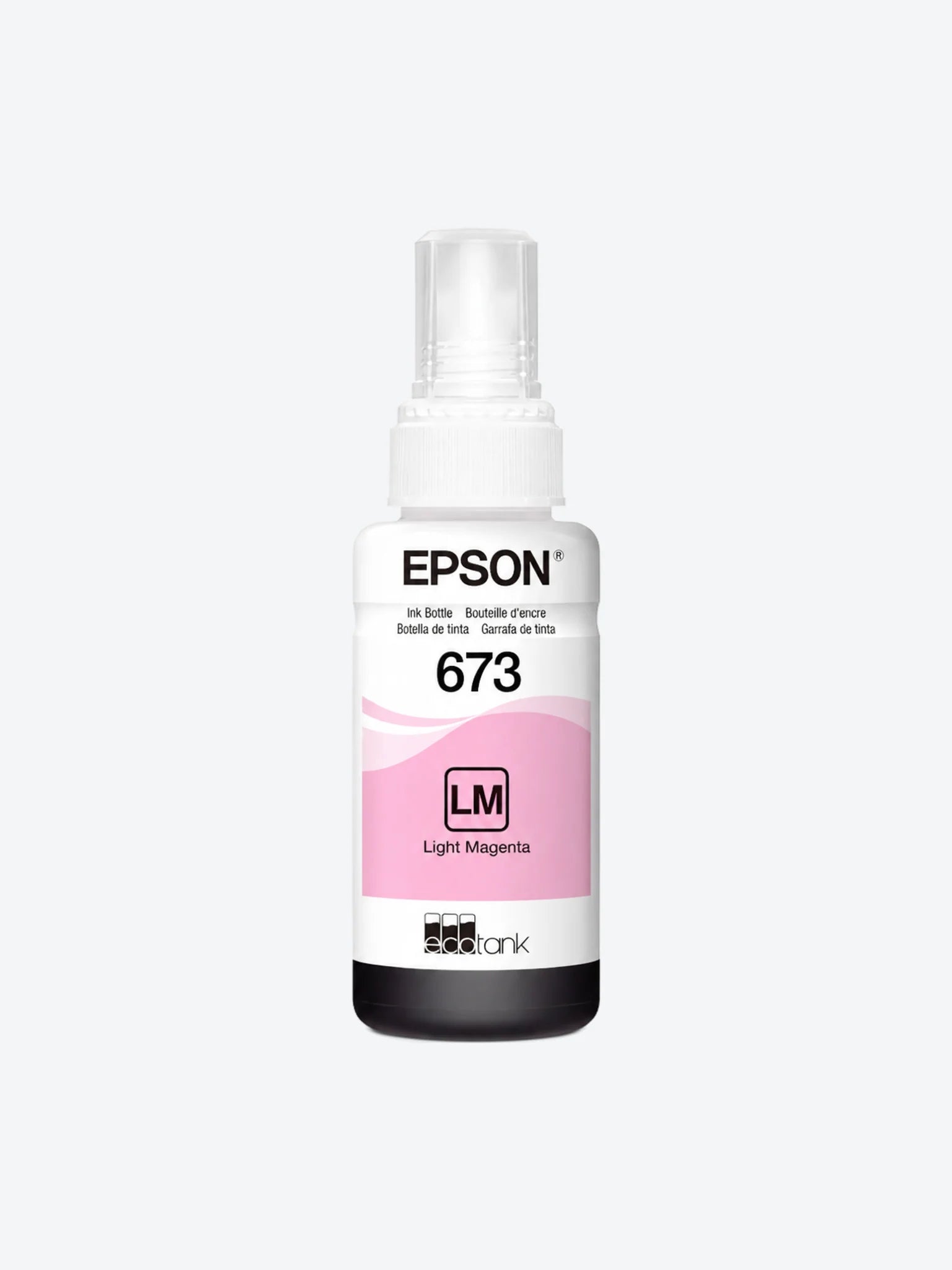 Epson T673 - Magenta claro - original - recarga de tinta - para Epson L1800, L800, L805, L810, L850; EcoTank L1800