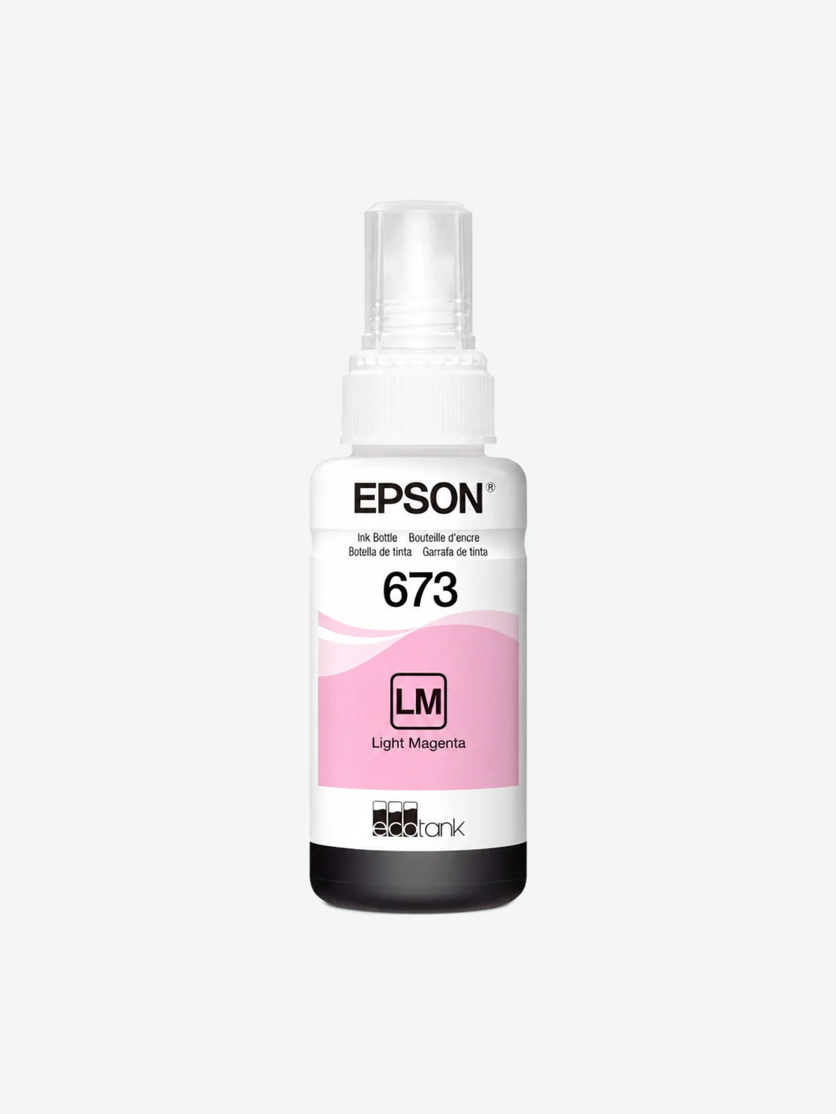Epson T673 - Magenta claro - original - recarga de tinta - para Epson L1800, L800, L805, L810, L850; EcoTank L1800-1