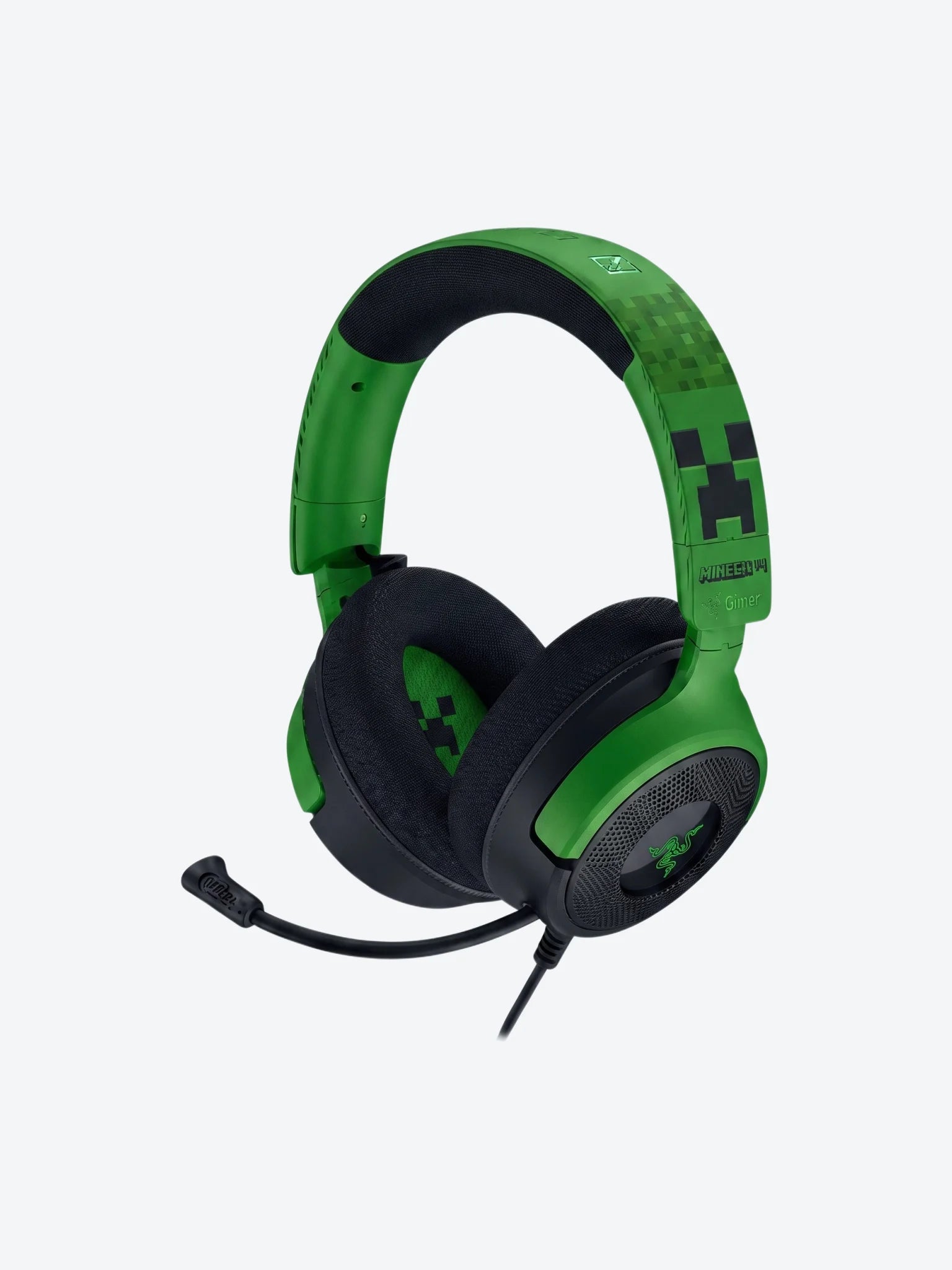 Headset Gaming Razer RZ04- 05180200- R3M1 Kraken V4 X Wired Color Verde Minecraft