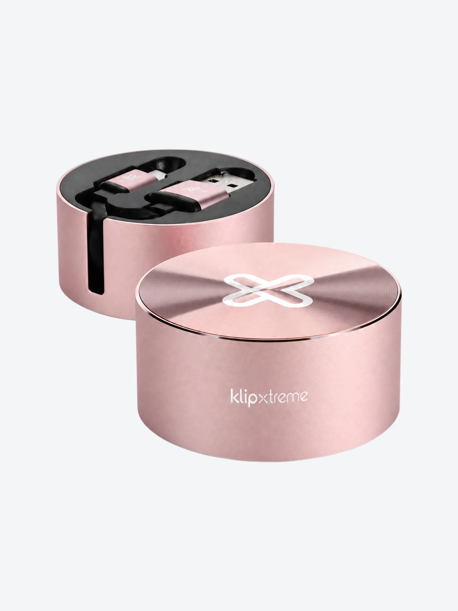Cable Klip Xtreme KAC-110RG USB C - USB A Retractil 1 Metro Color RoseGold-1