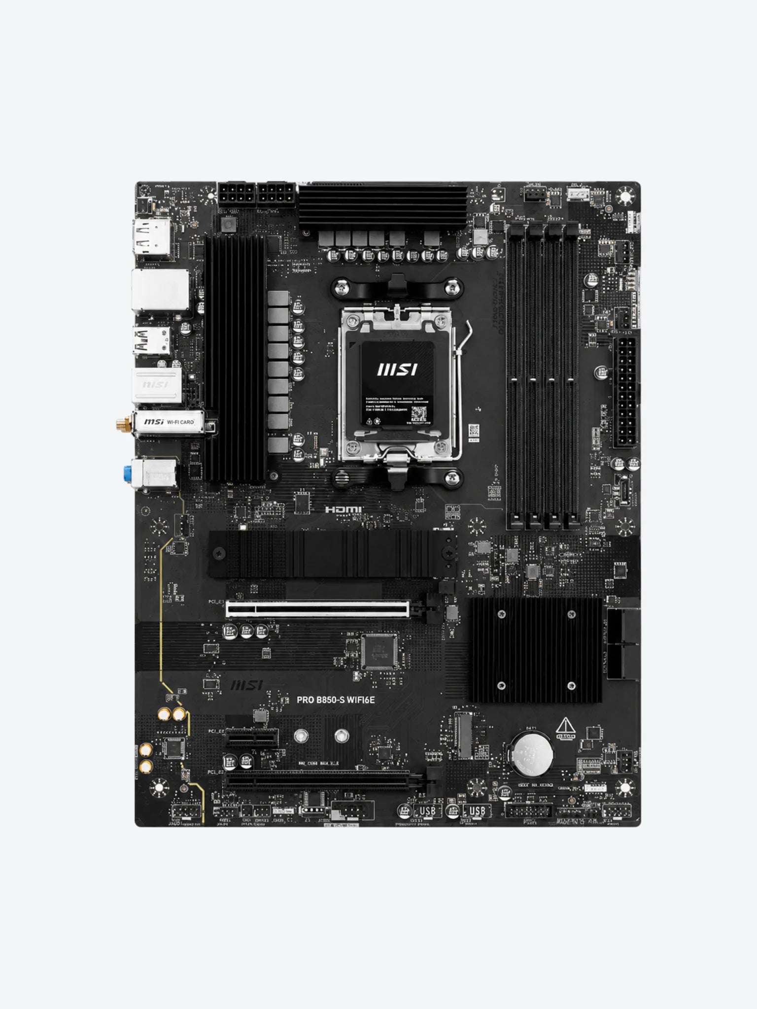 TARJETA MADRE MSI PRO B850-S WIFI6E AM5 ATX DDR5 911-7E80-008 NEGRO