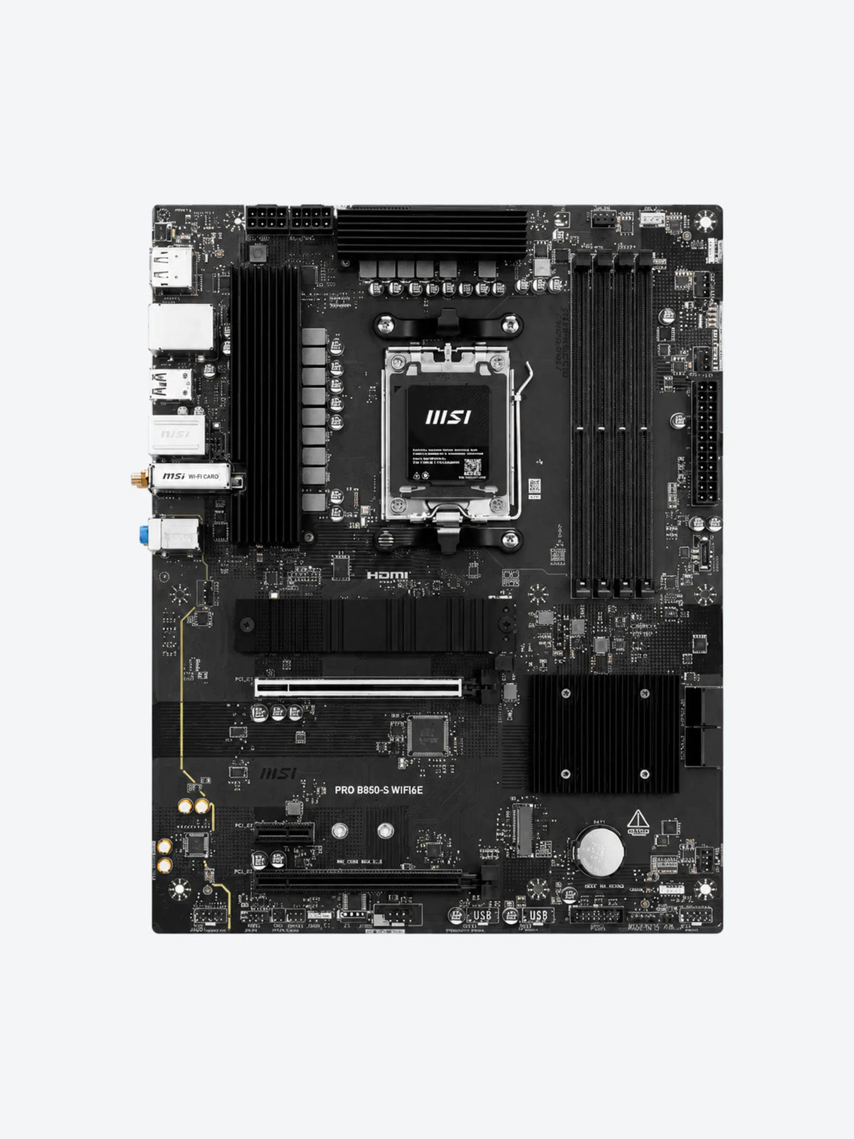 TARJETA MADRE MSI PRO B850-S WIFI6E AM5 ATX DDR5 911-7E80-008 NEGRO-1