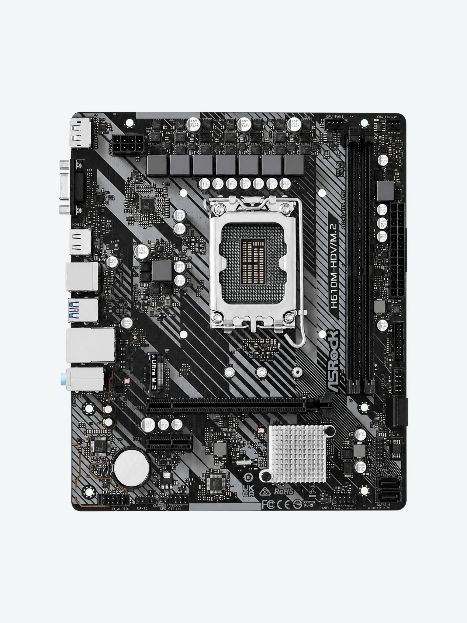 Tarjeta Madre Asrock H610M-HDV/M.2 R2.0 90-MXBJH0-A0UAYAZ DDR4 LGA 1700-1
