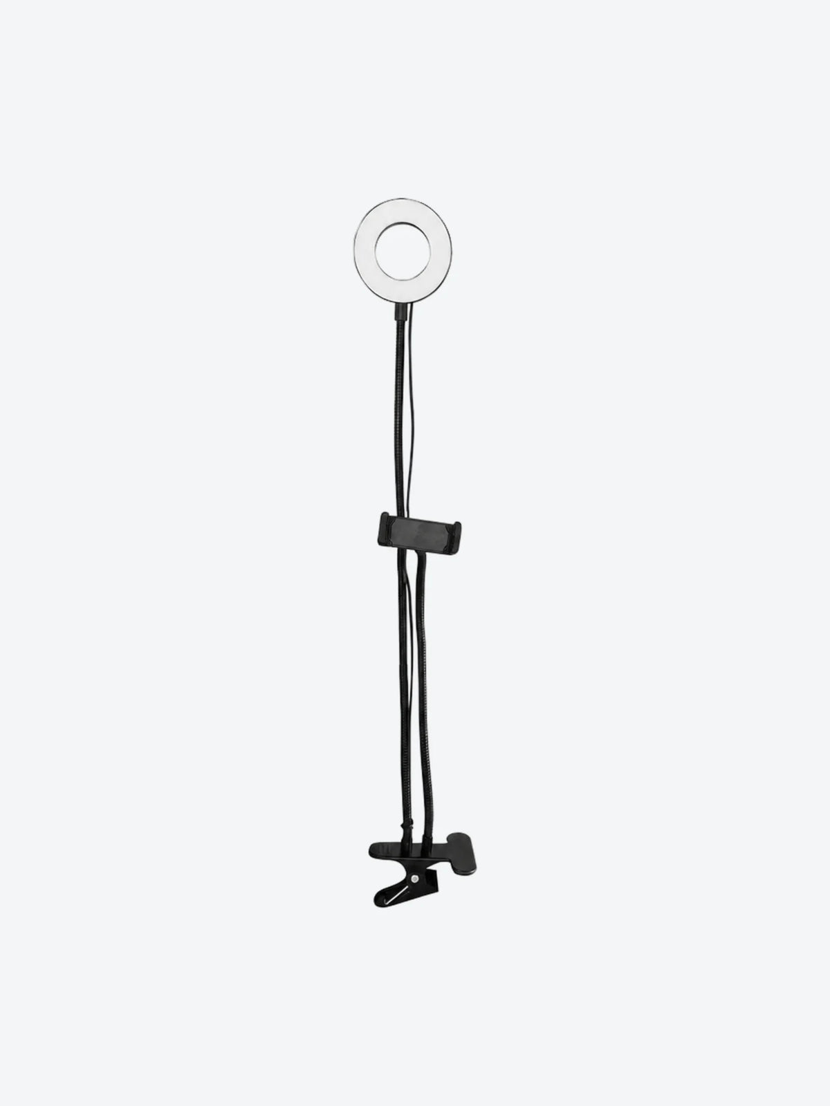 Aro de Luz VTA+ con Soporte Ajustable para Celular USB Negro-1