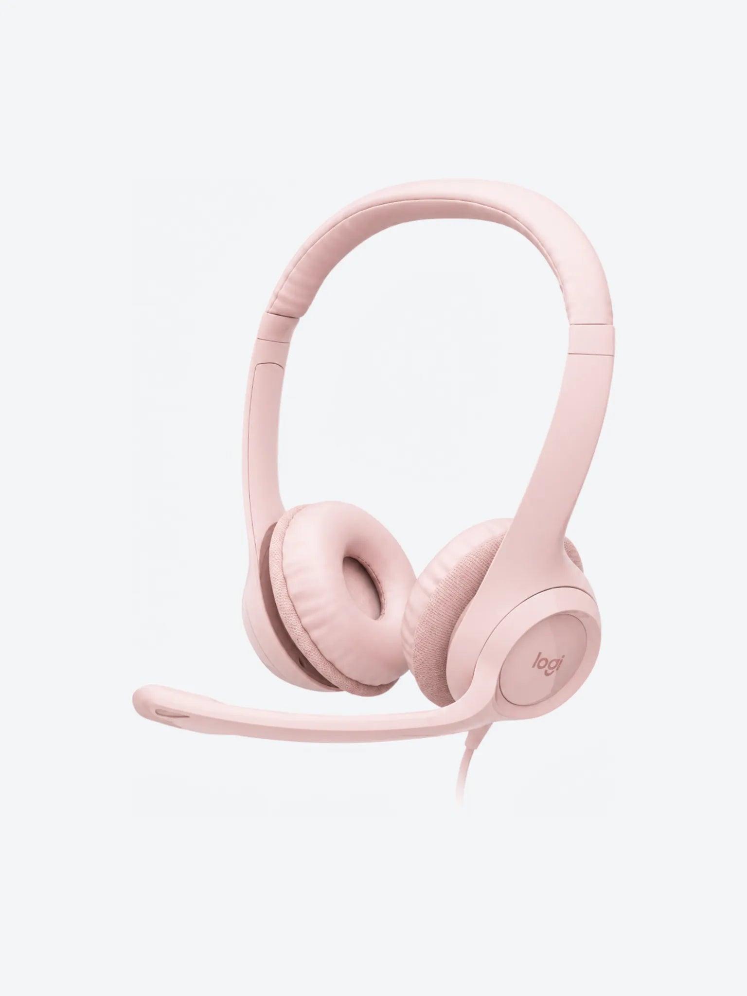 AUDIFONOS CON MICROFONO LOGITECH USB H390 ROSA-1