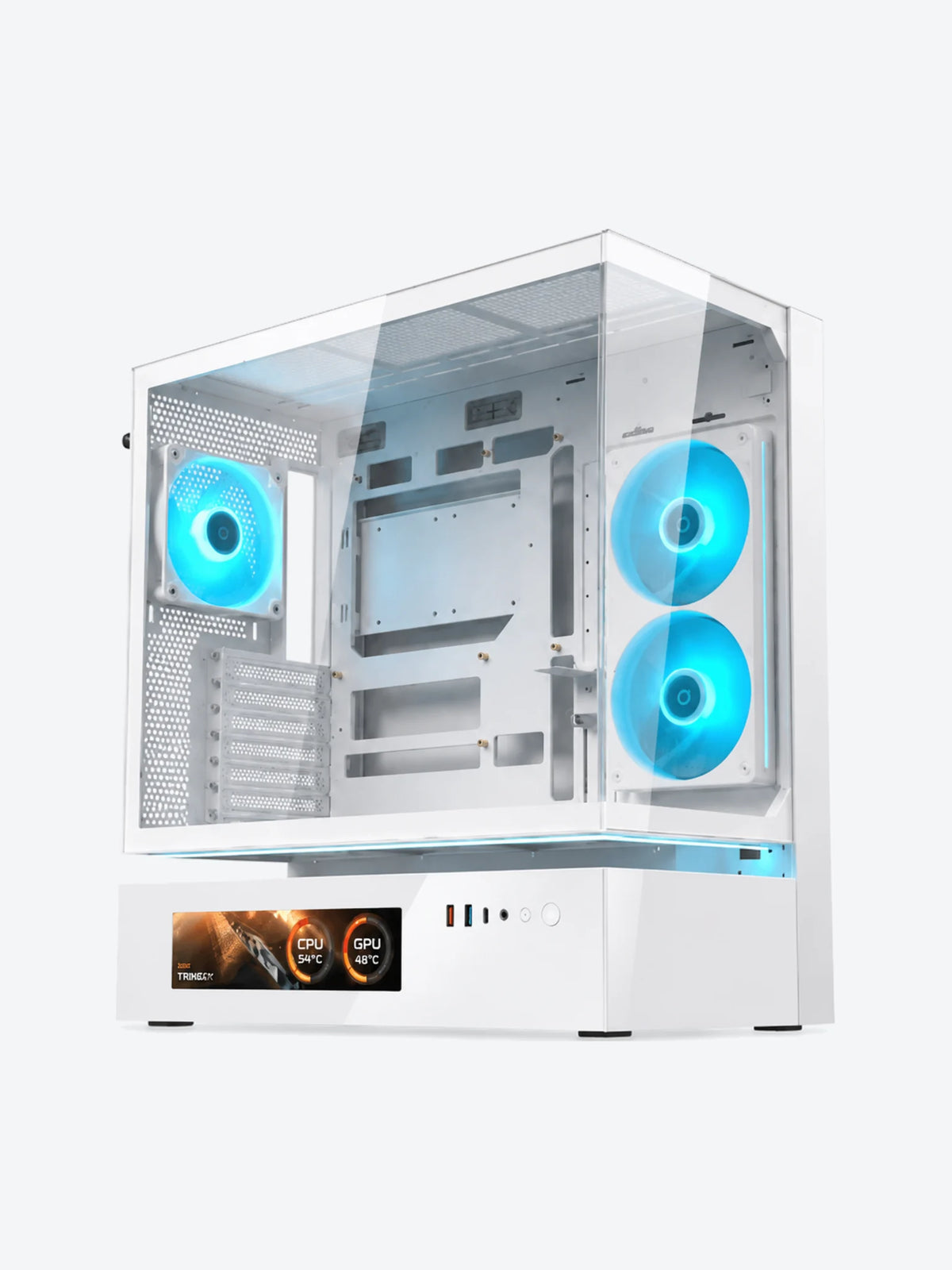 Case Gaming Cougar CFV235 Vision Media Torre ATX Blanco (Sin Fuente)-1