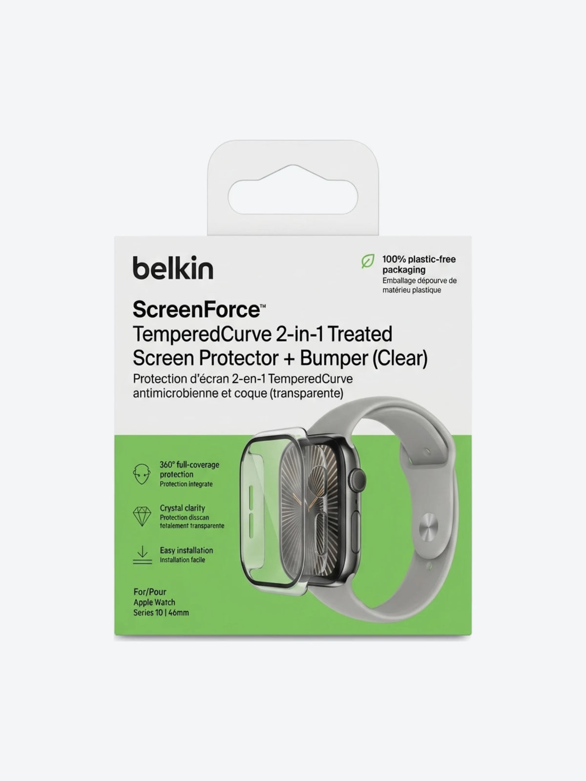 Belkin - Bumper Clear - AW S10 46mm Clear-1