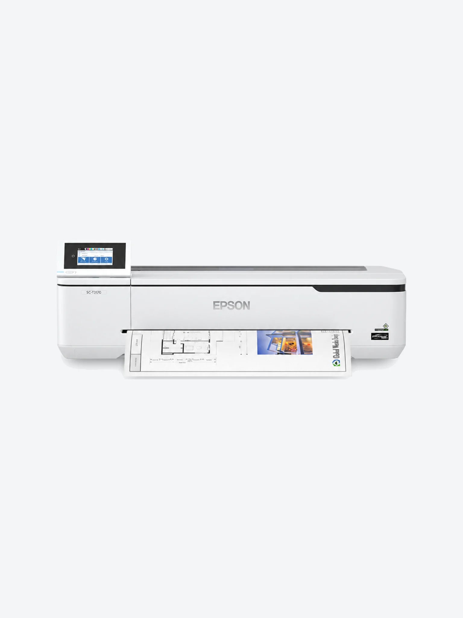 Epson SureColor T3170 - 24" impresora de gran formato - color - chorro de tinta - Rollo (61 cm) - 2400 x 1200 ppp - hasta 0.57 minutos/página (monocromo) / hasta 0.57 minutos/página (color) - Gigabit LAN, Wi-Fi(n), USB 3.0 - cortador
