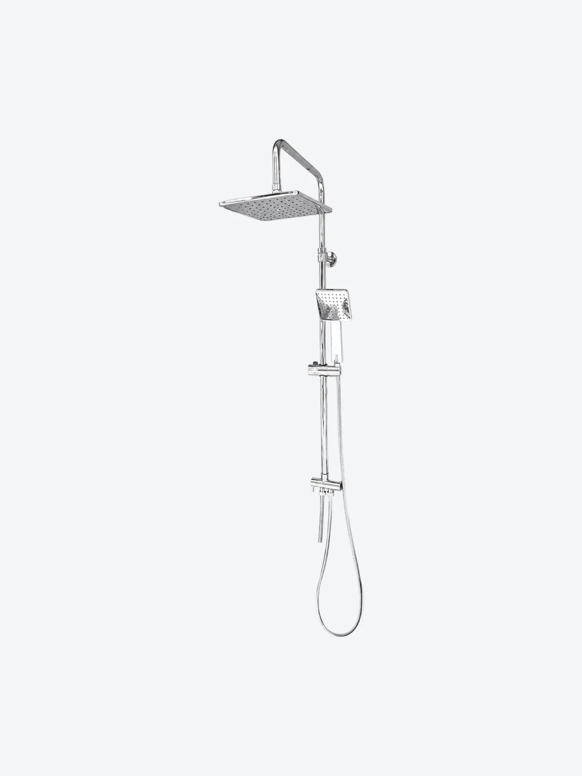 SISTEMA DE BARRA PARA DUCHA DE ACERO INOXIDABLE (100-140)X40