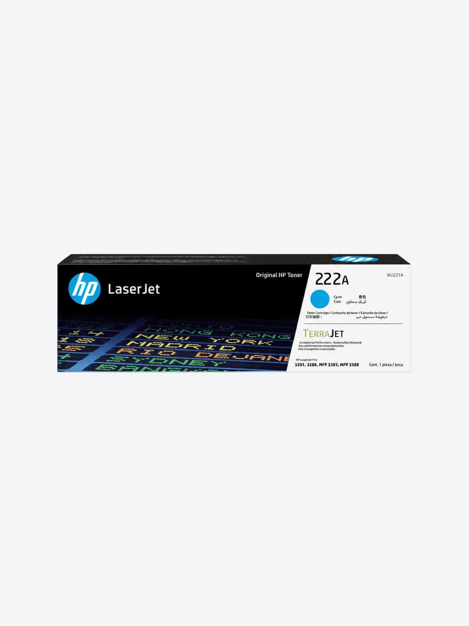 HP 222A Cyan LJ Toner Cartridge