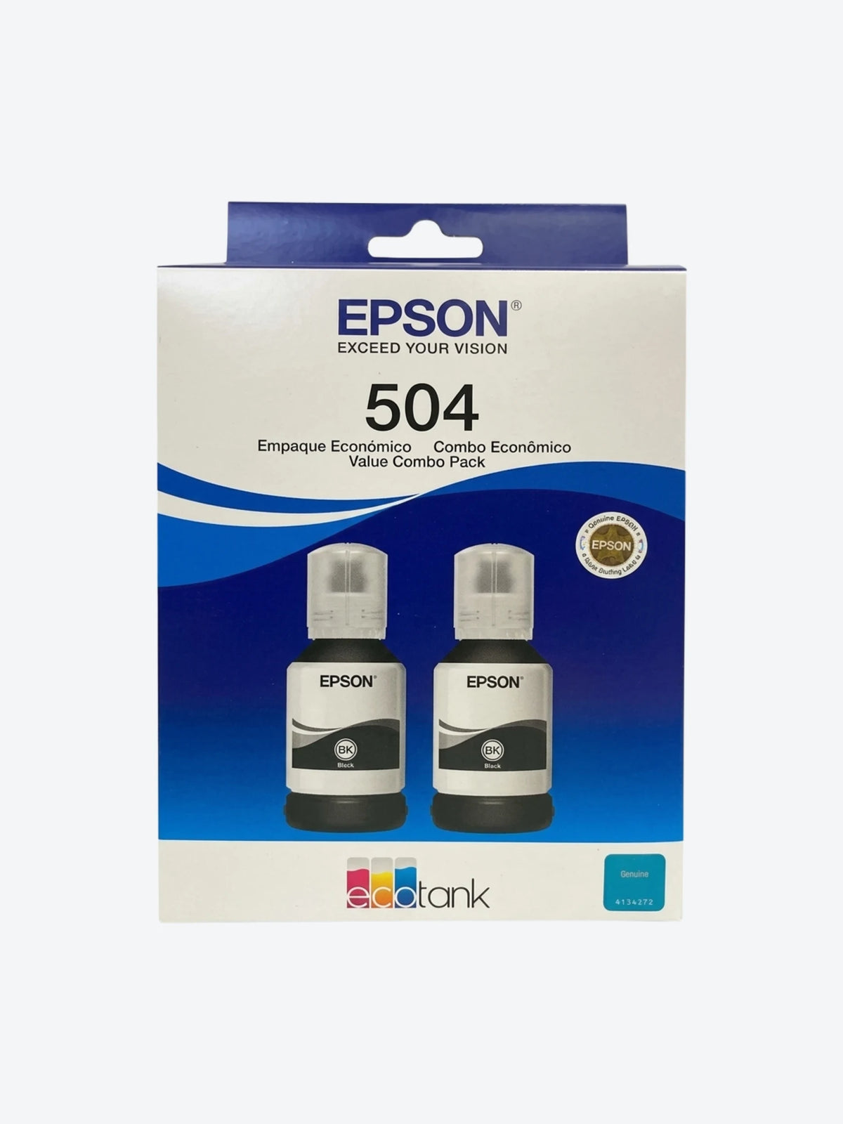 Epson - T504120-2 - Ink tank - Black - Pack L4160 L6161 L6
