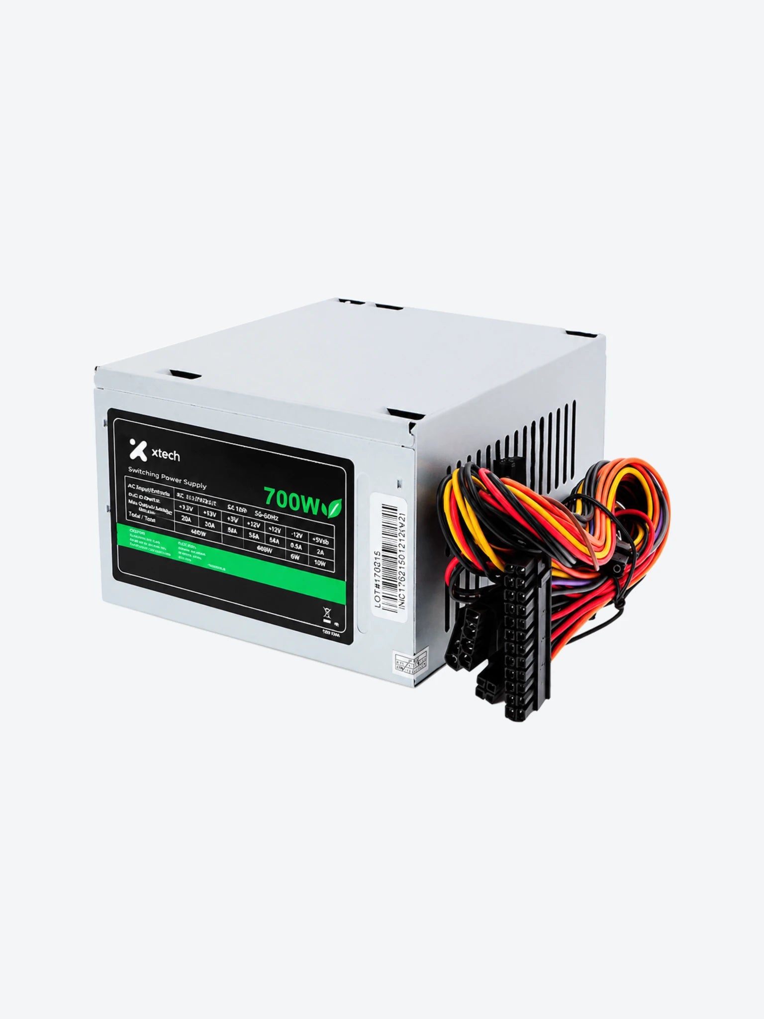 Xtech P4 - Fuente de alimentación (interna) - CA 110 V - 700 vatios - Estados Unidos